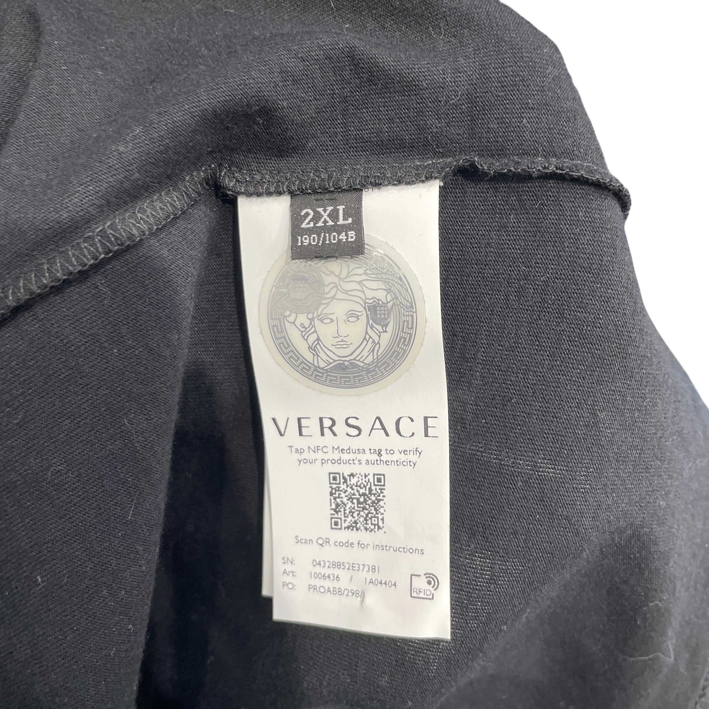 VERSACE/T-Shirt/2X/Cotton/BLK/MITCHELFIT view 4