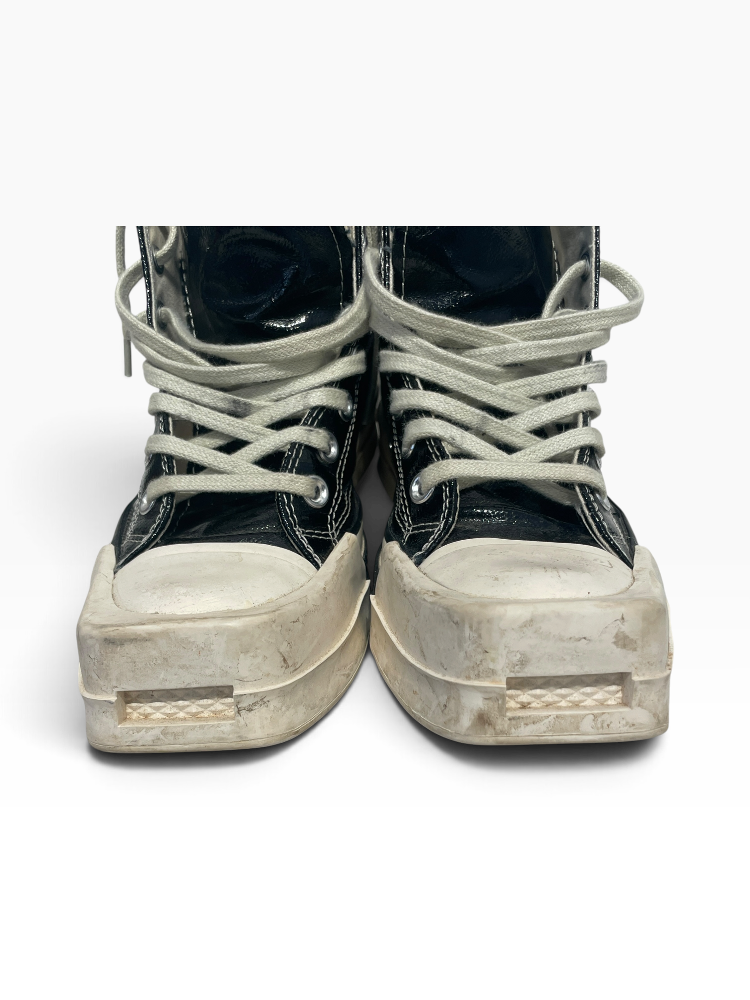 Rick Owens/CONVERSE/Hi-Sneakers/US 6/Leather/BLK/Turbodrk Rick/Cons view 3