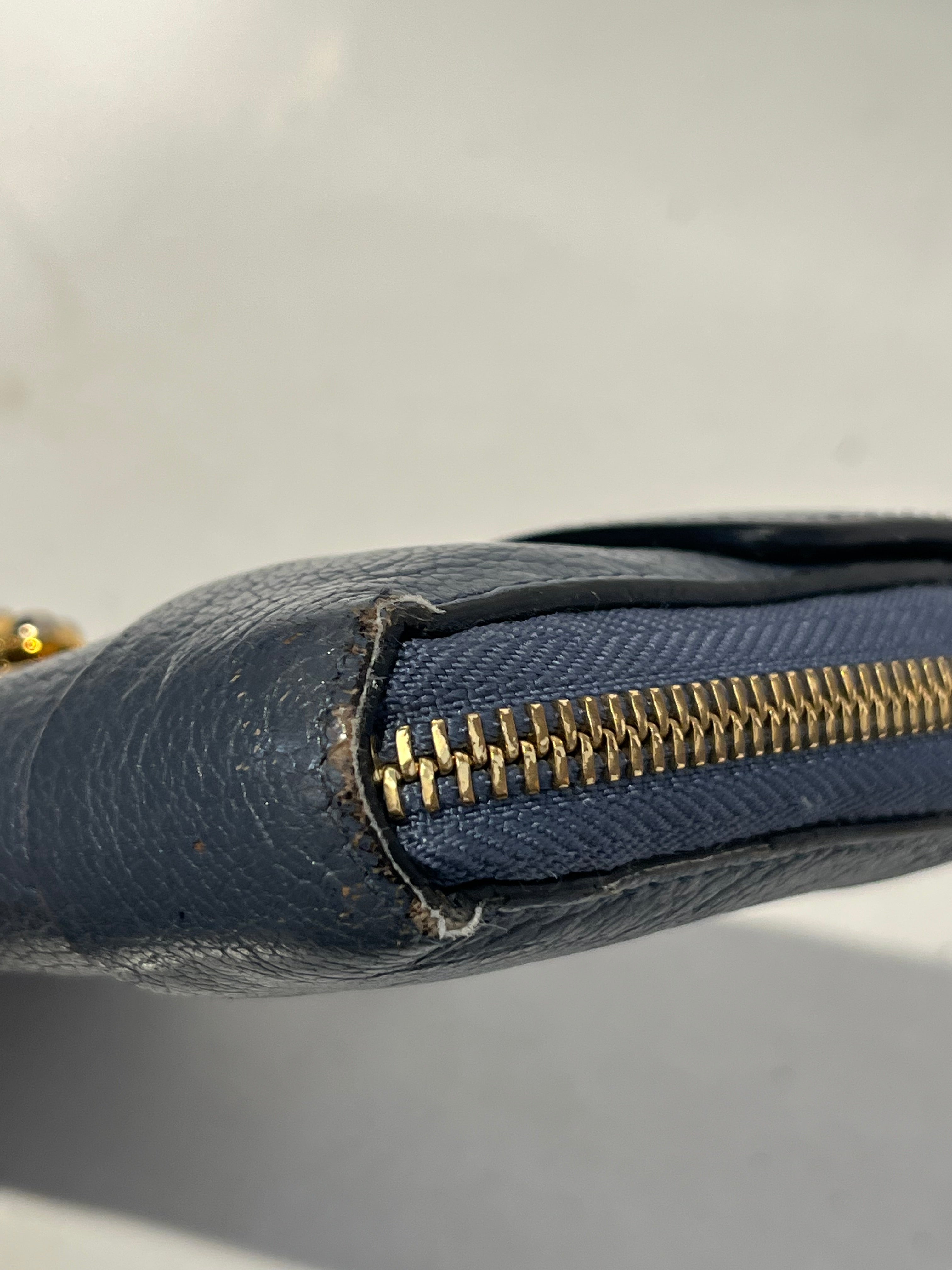 Chloe/Long Wallet/Leather/BLU/Elise Model view 7