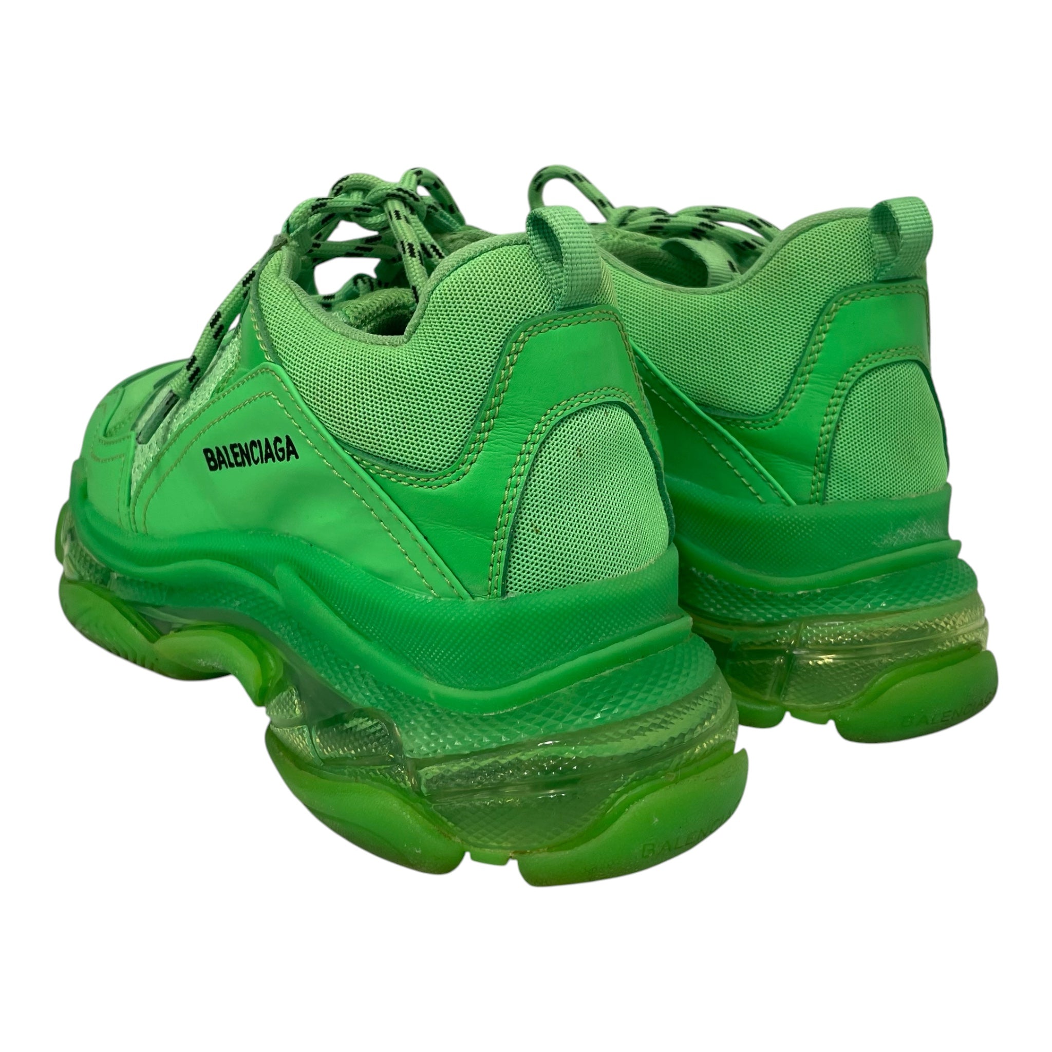 BALENCIAGA/Low-Sneakers/US 12/Leather/GRN/TRIPLE S view 2