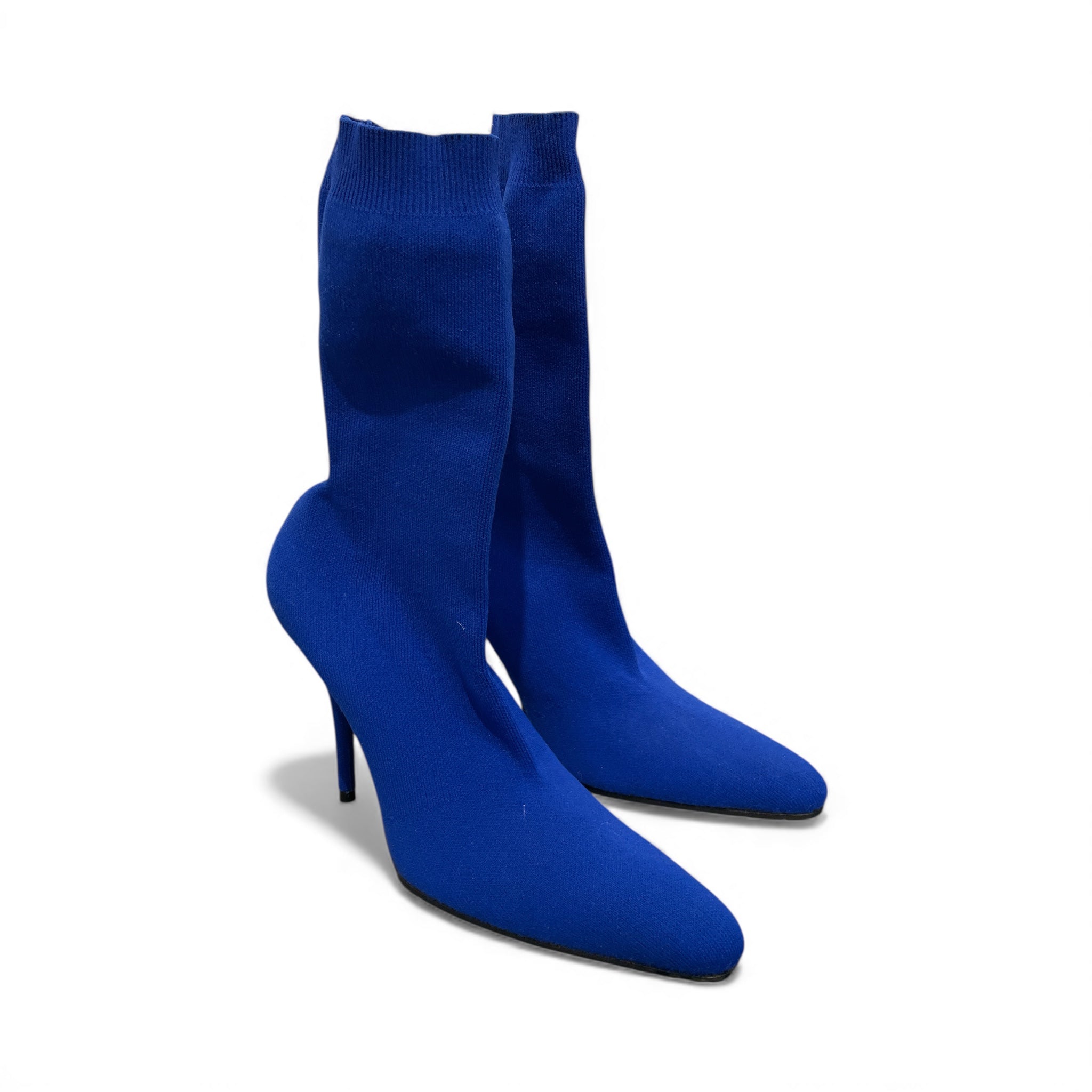 BALENCIAGA/Boots/EU 39/Cotton/BLU/SOCK BOOTS view 1