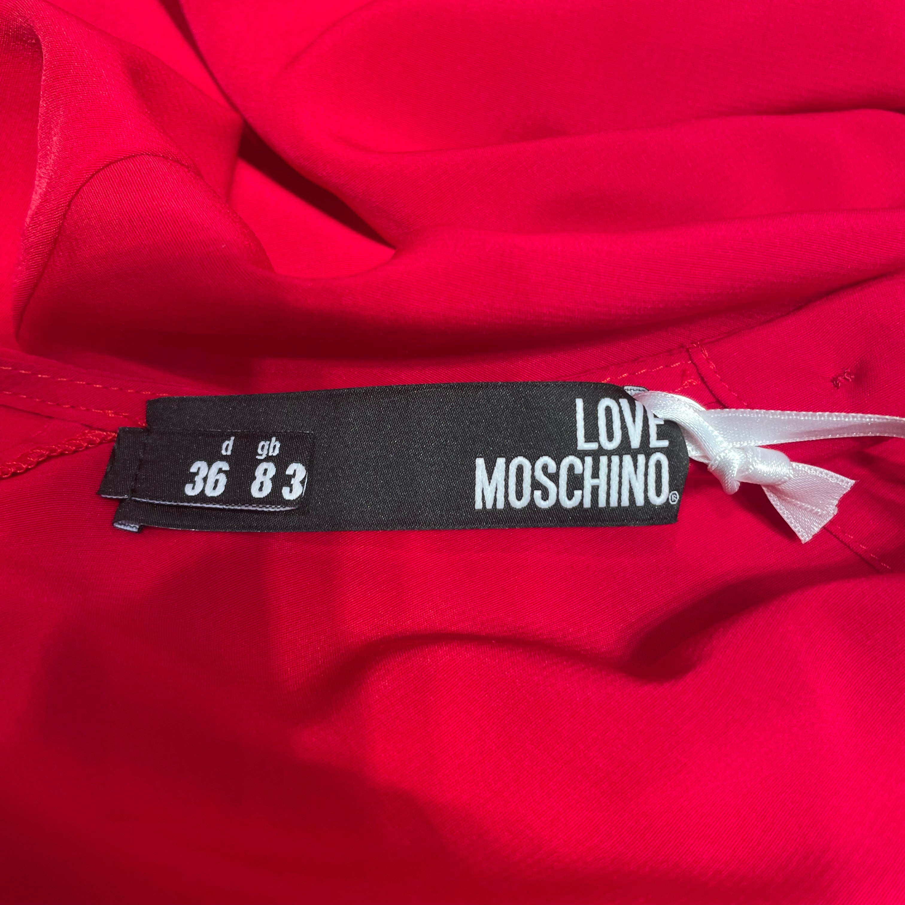 MOSCHINO/Dress/4/Cotton/RED/ view 3