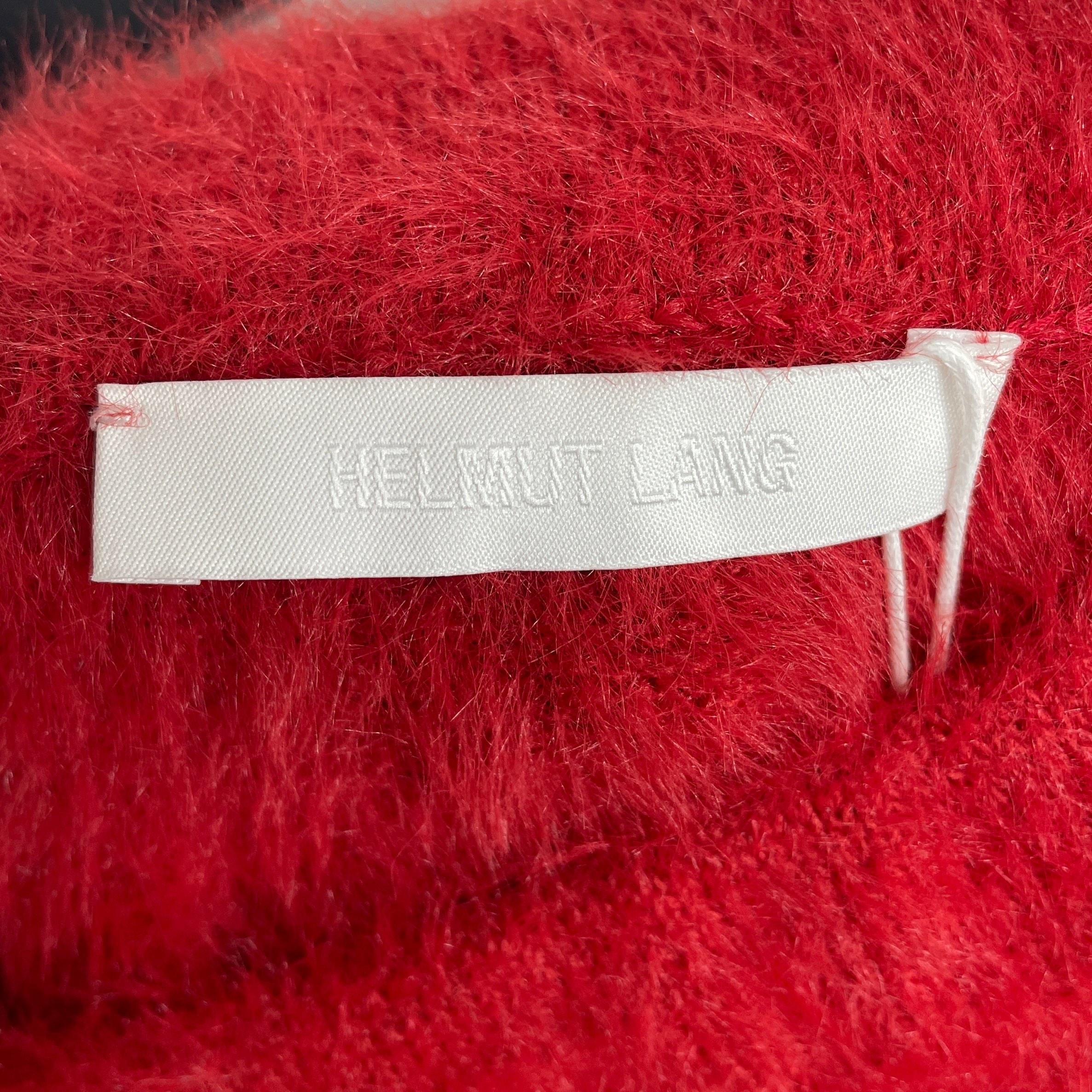 Helmut Lang/Skirt/S/Mohair/RED/Mini Length/red mohair mini skirt view 3