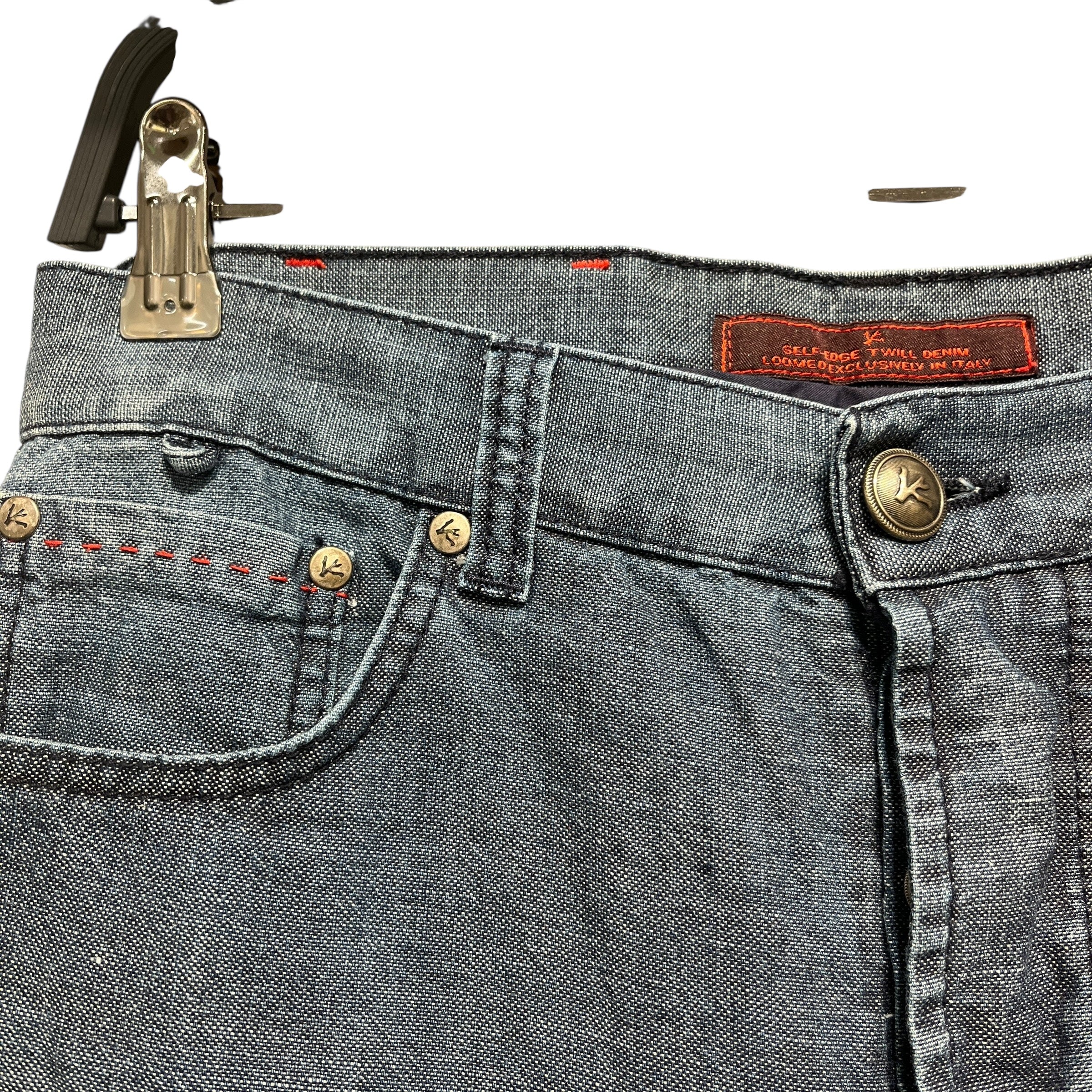ISAIA/Skinny Pants/46/Denim/IDG/self edge twill denim view 3