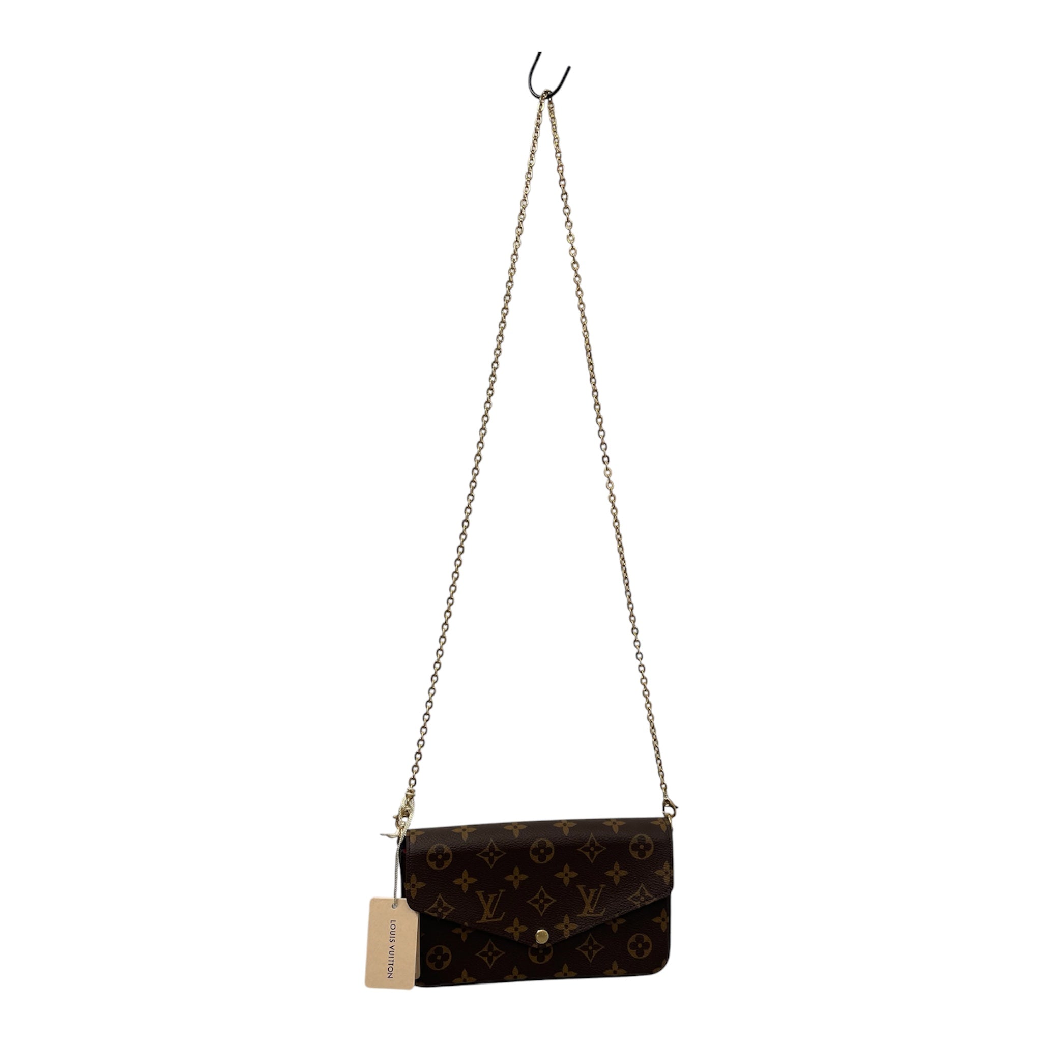 LOUIS VUITTON/Clutch Bag/Monogram/Leather/BRW/FELICIE CHAIN WALLET view 7