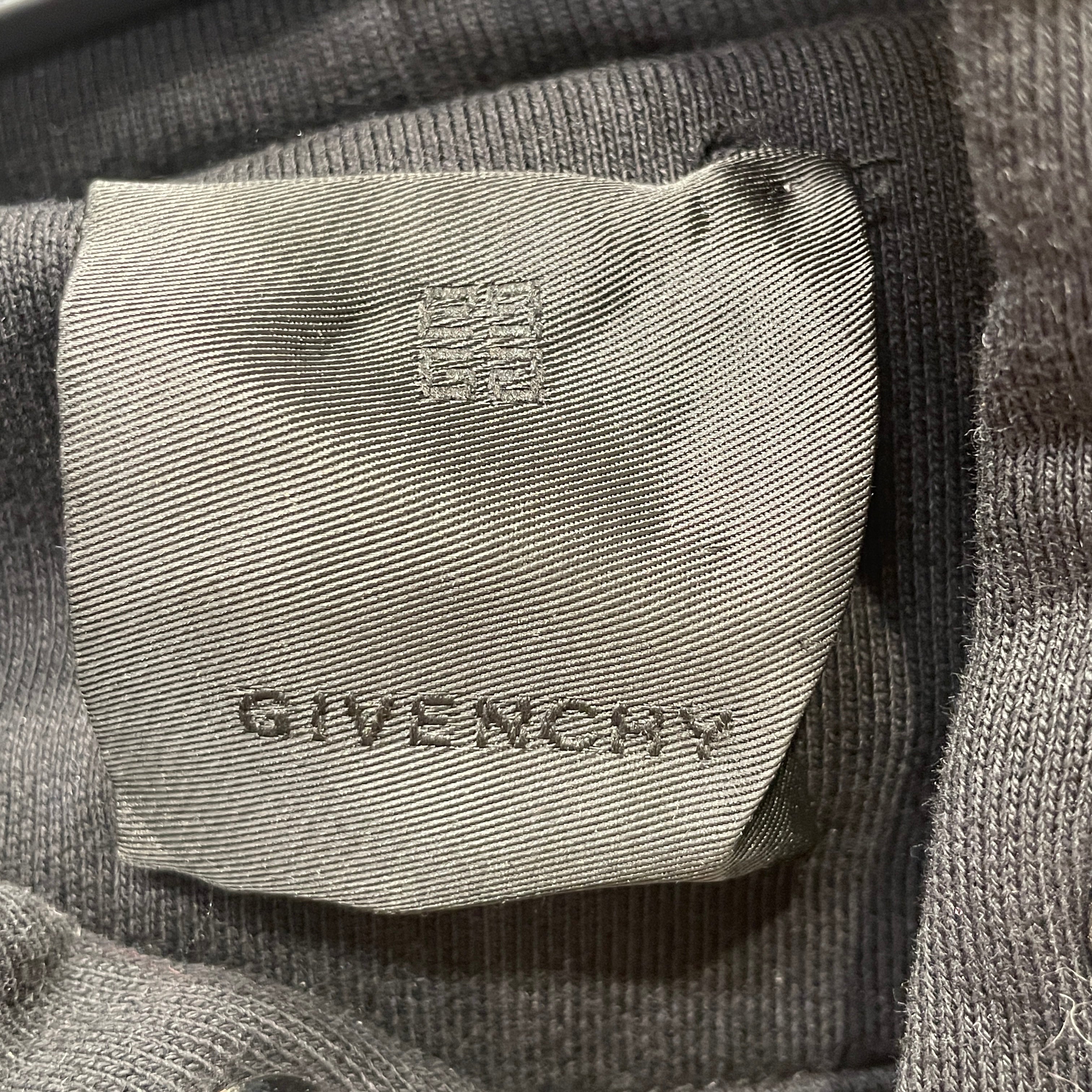 GIVENCHY/Hoodie/XS/Cotton/BLK/white block letter embroidered view 3