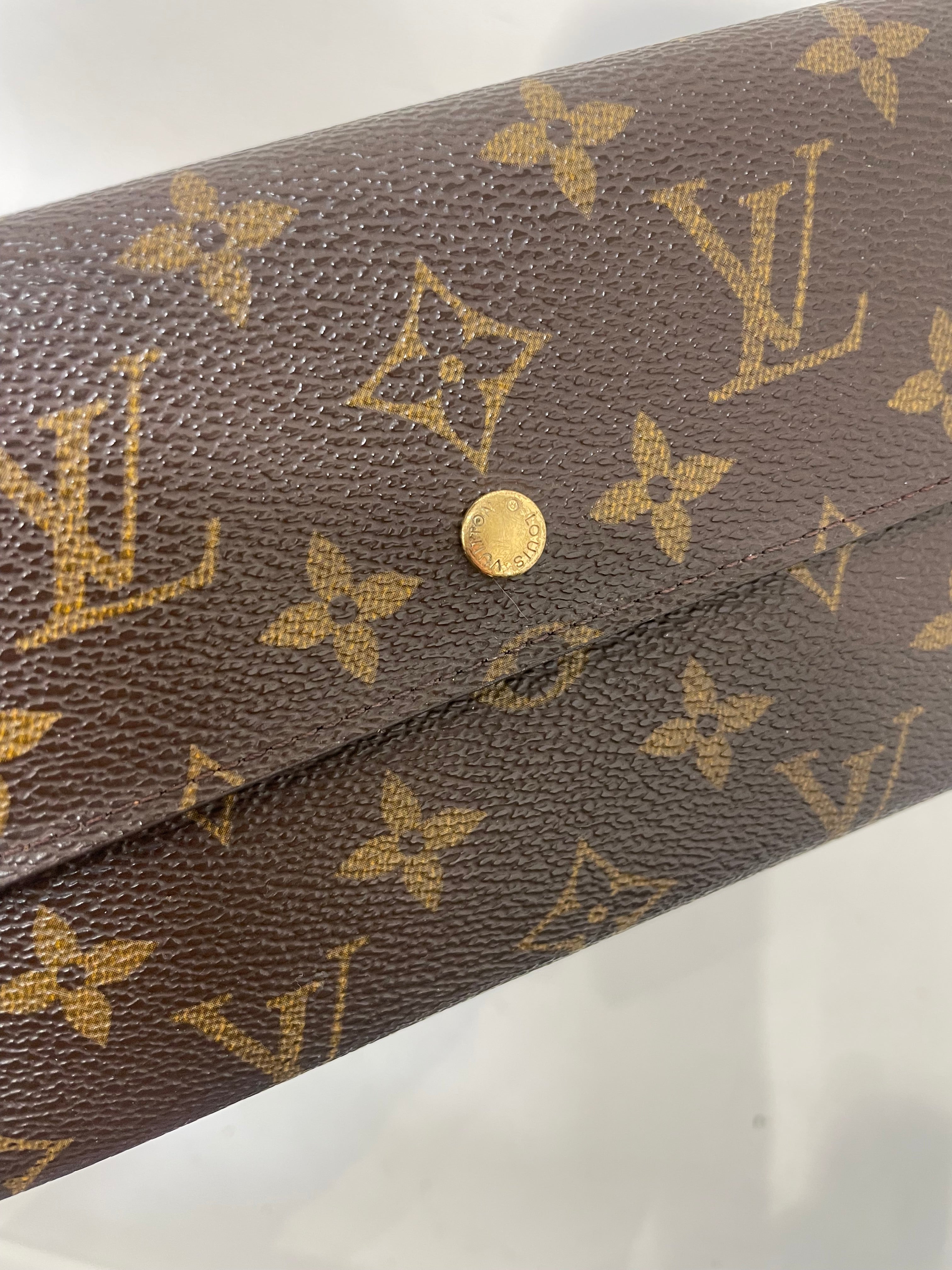 LOUIS VUITTON/Long Wallet/Monogram/Leather/BRW/Sarah view 5