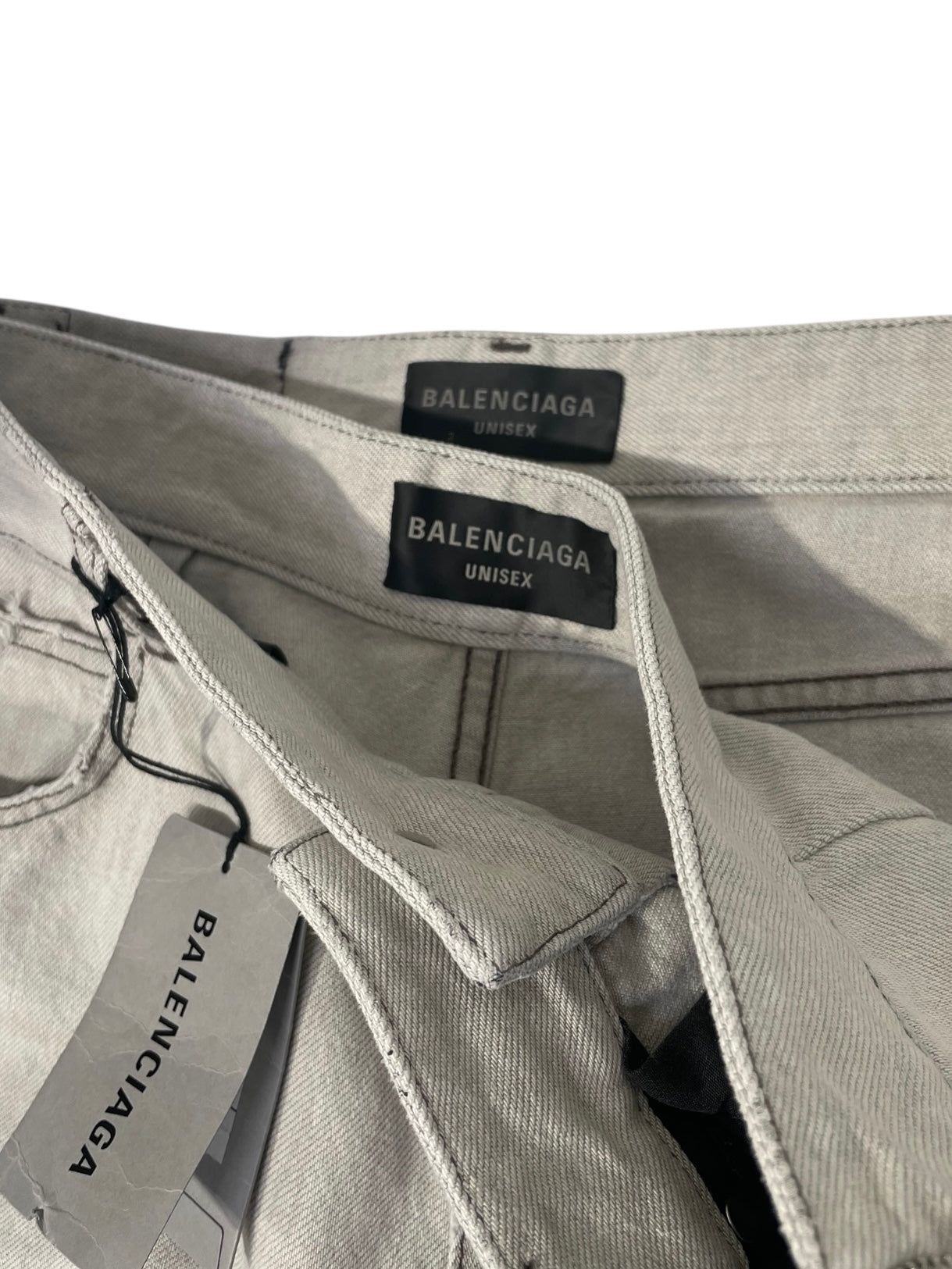 BALENCIAGA/Long Skirt/S/Denim/GRY/JAPAN DENIM BLEACHED UNISEX view 5