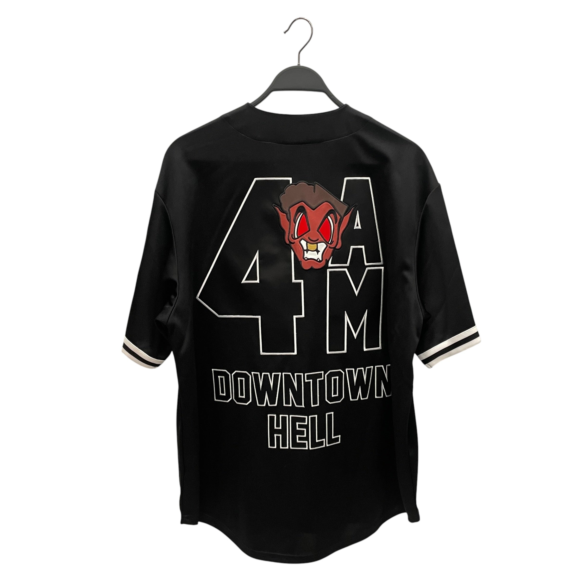 Supreme/mitchell&ness/SS Shirt/L/Polyester/BLK/BASEBALL SATIN JERSEY view 2
