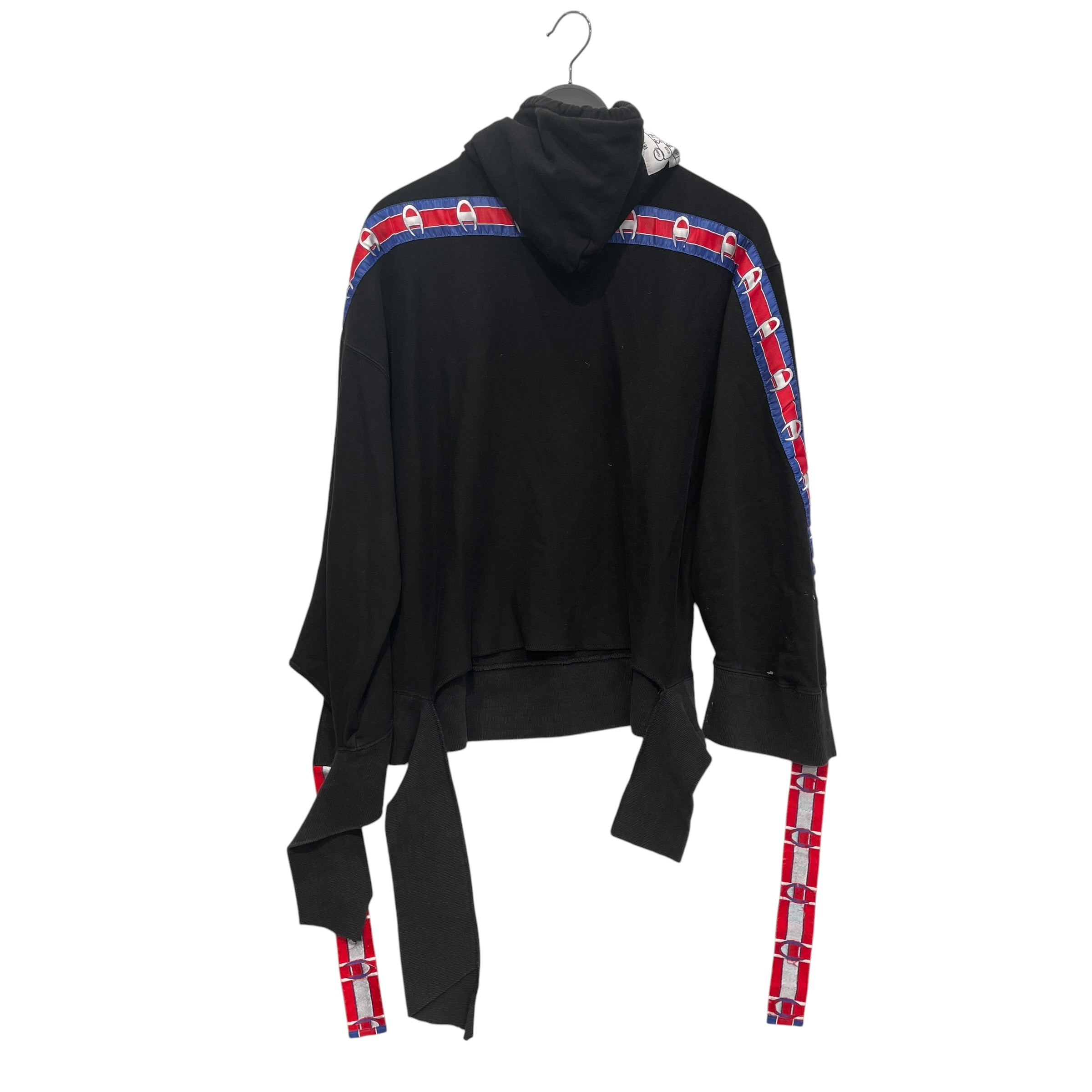 VETEMENTS/Hoodie/S/Cotton/BLK/HUGE TAG ON THE HOOD view 2