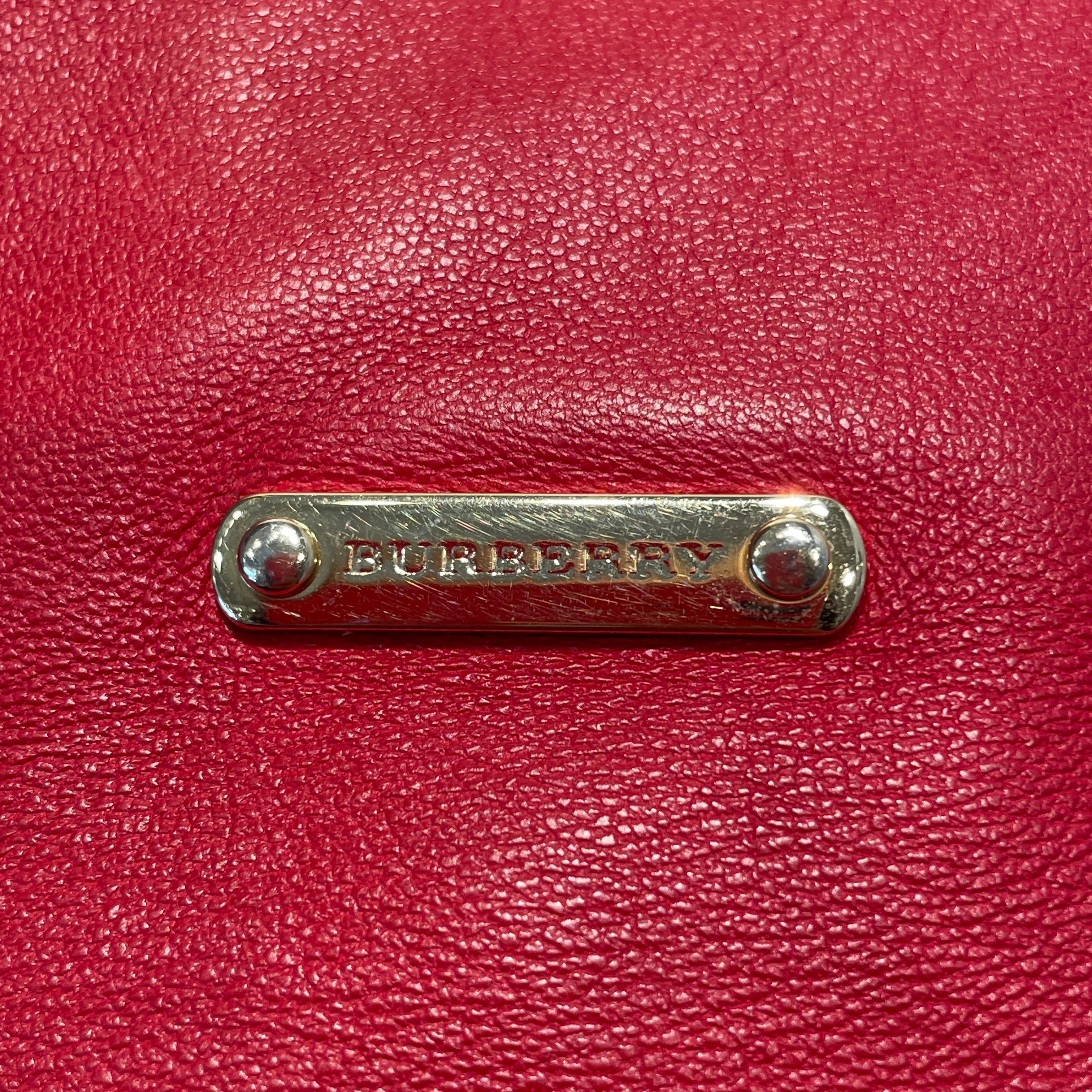 BURBERRY/Bag/Leather/RED/Nova check Lined Bag view 6