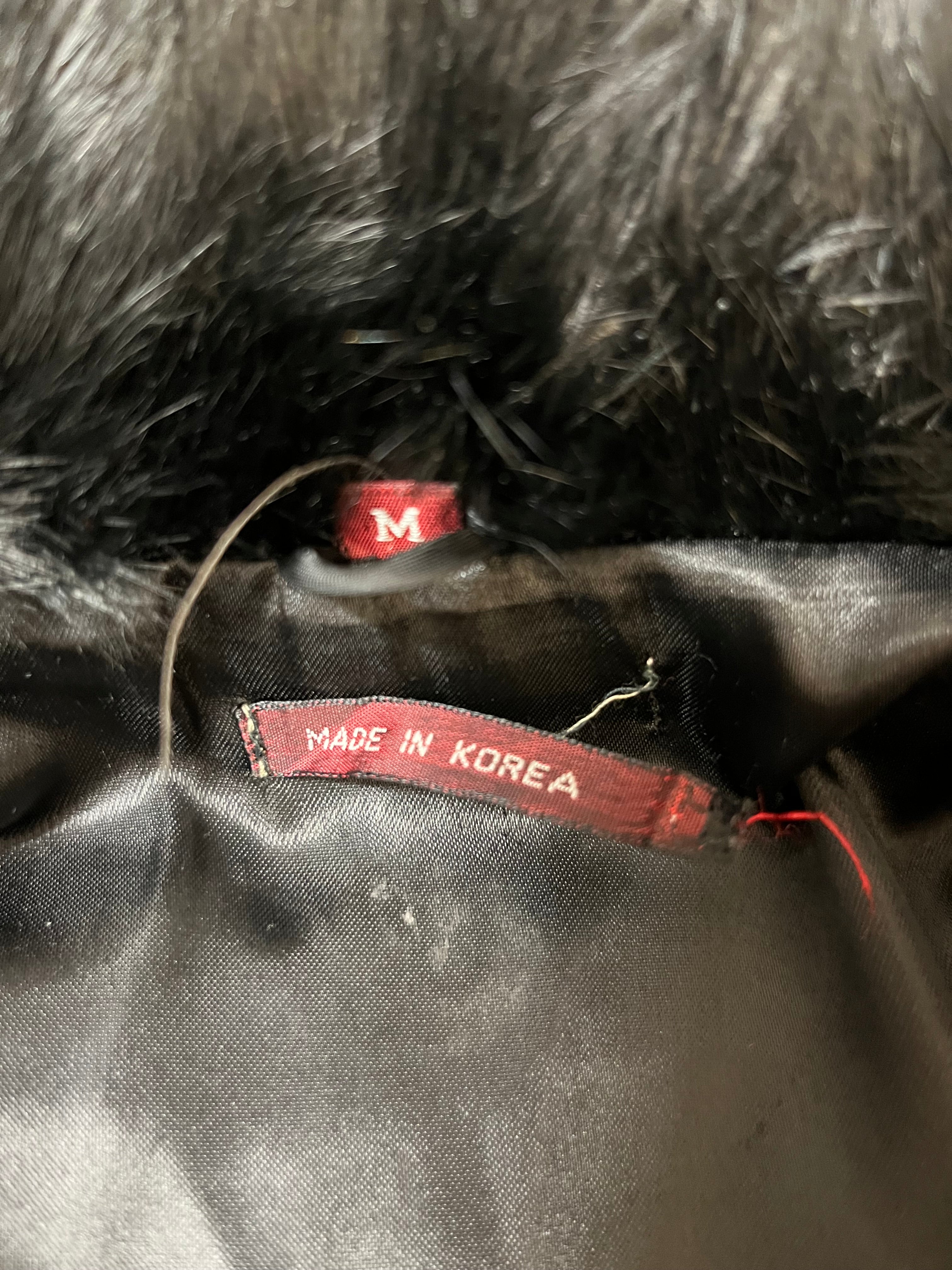 Vintage/Coat/S/Fur/BLK/ view 3