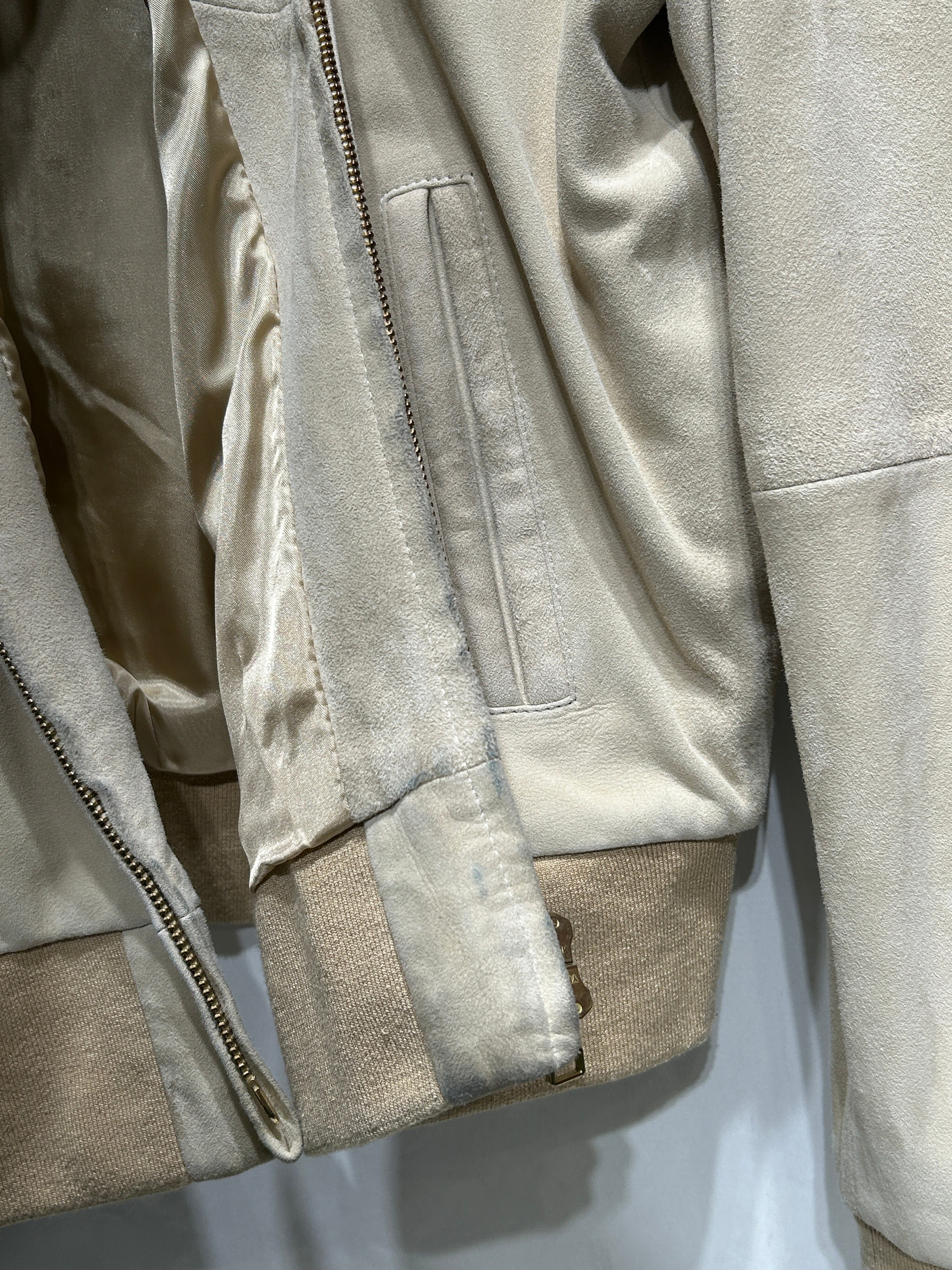 AIME LEON DORE/Jacket/L/Suede/BEG/zip up suede jacket view 5