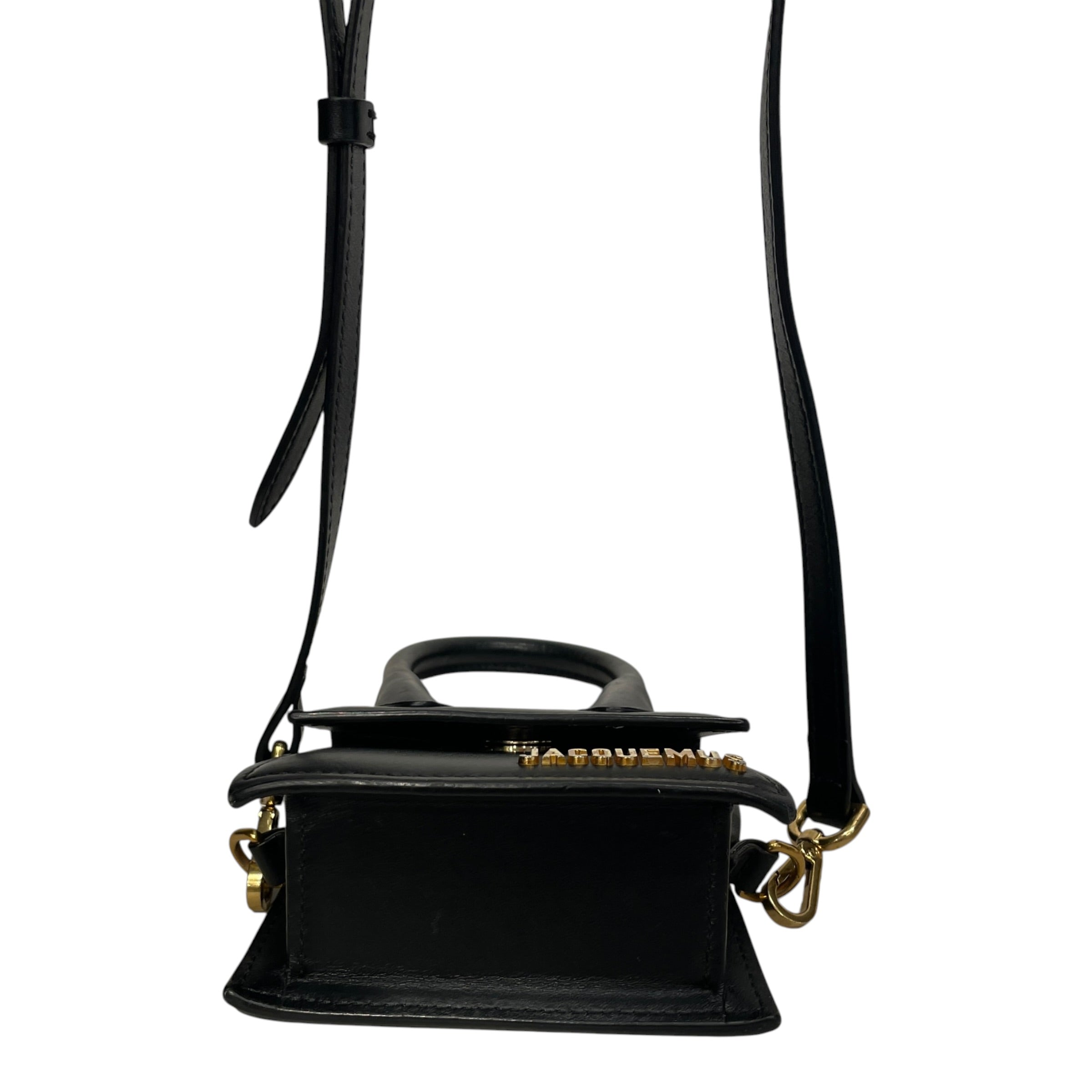 JACQUEMUS/Cross Body Bag/Leather/BLK/MINI PURSE view 3