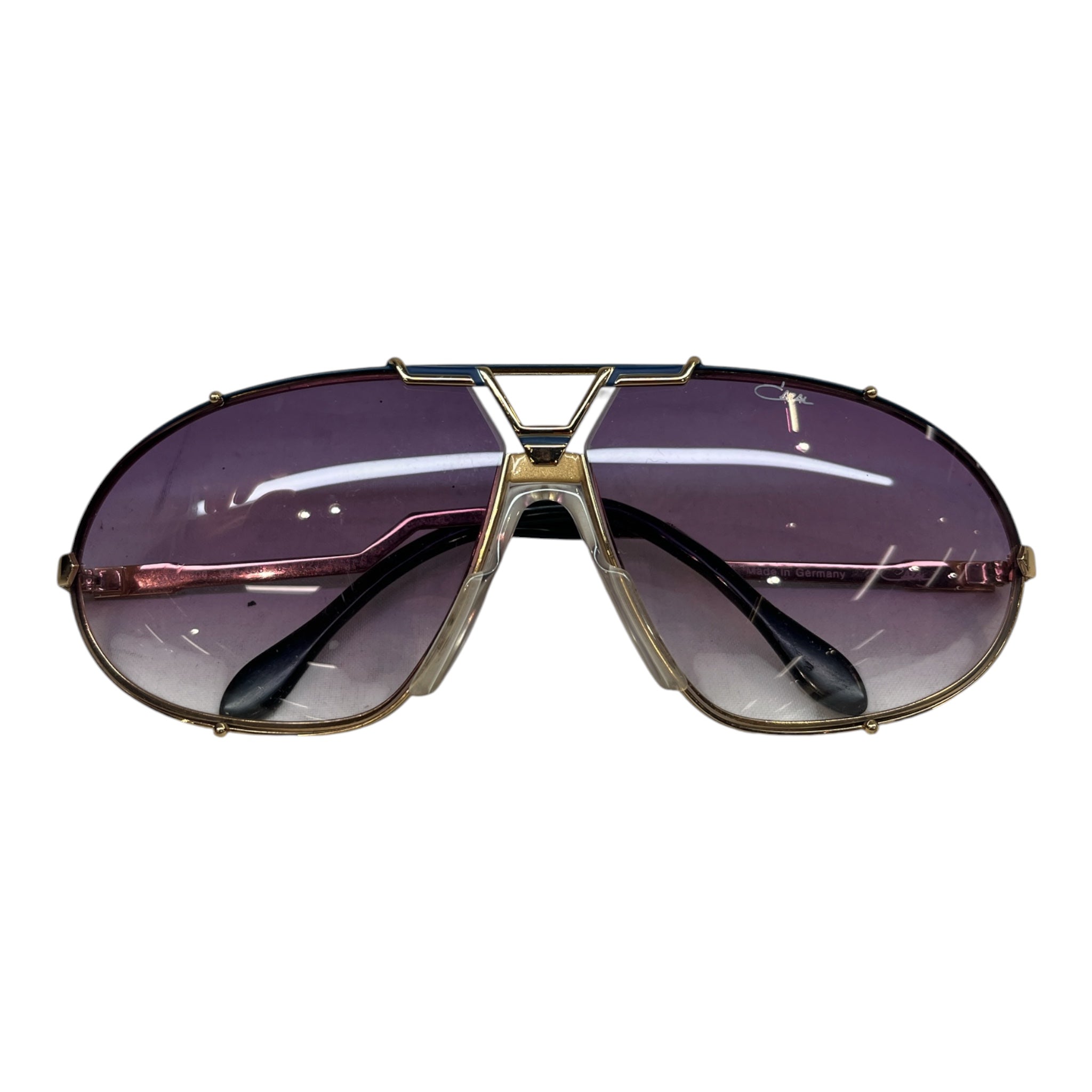 CAZAL/Sunglasses/Metal/GLD/GOLD PUPRLE LENS view 1