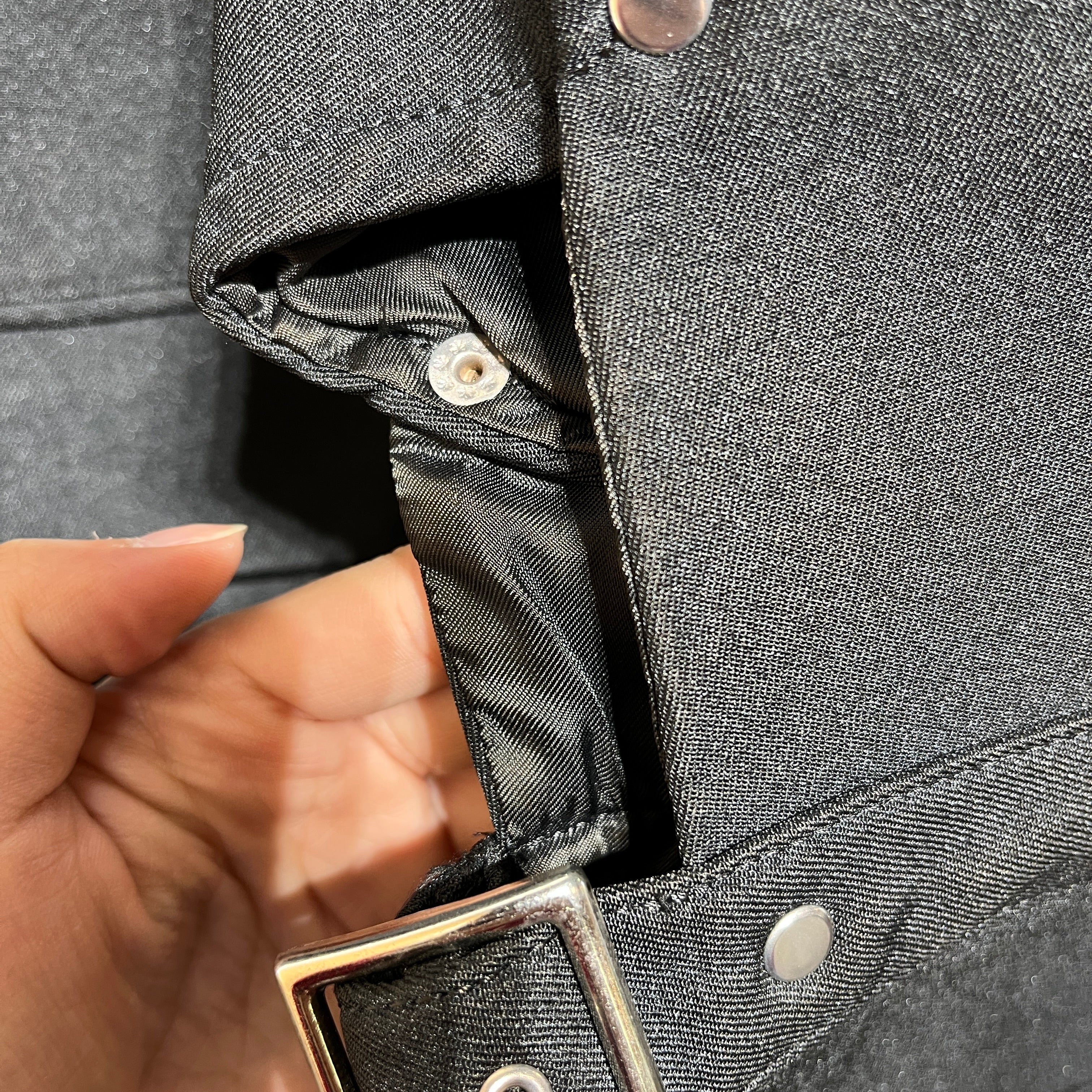 COMME des GARCONS HOMME PLUS/Tailored Jkt/M/Wool/BLK/BUCKLE ARMS / BRWN BUTTONS view 6