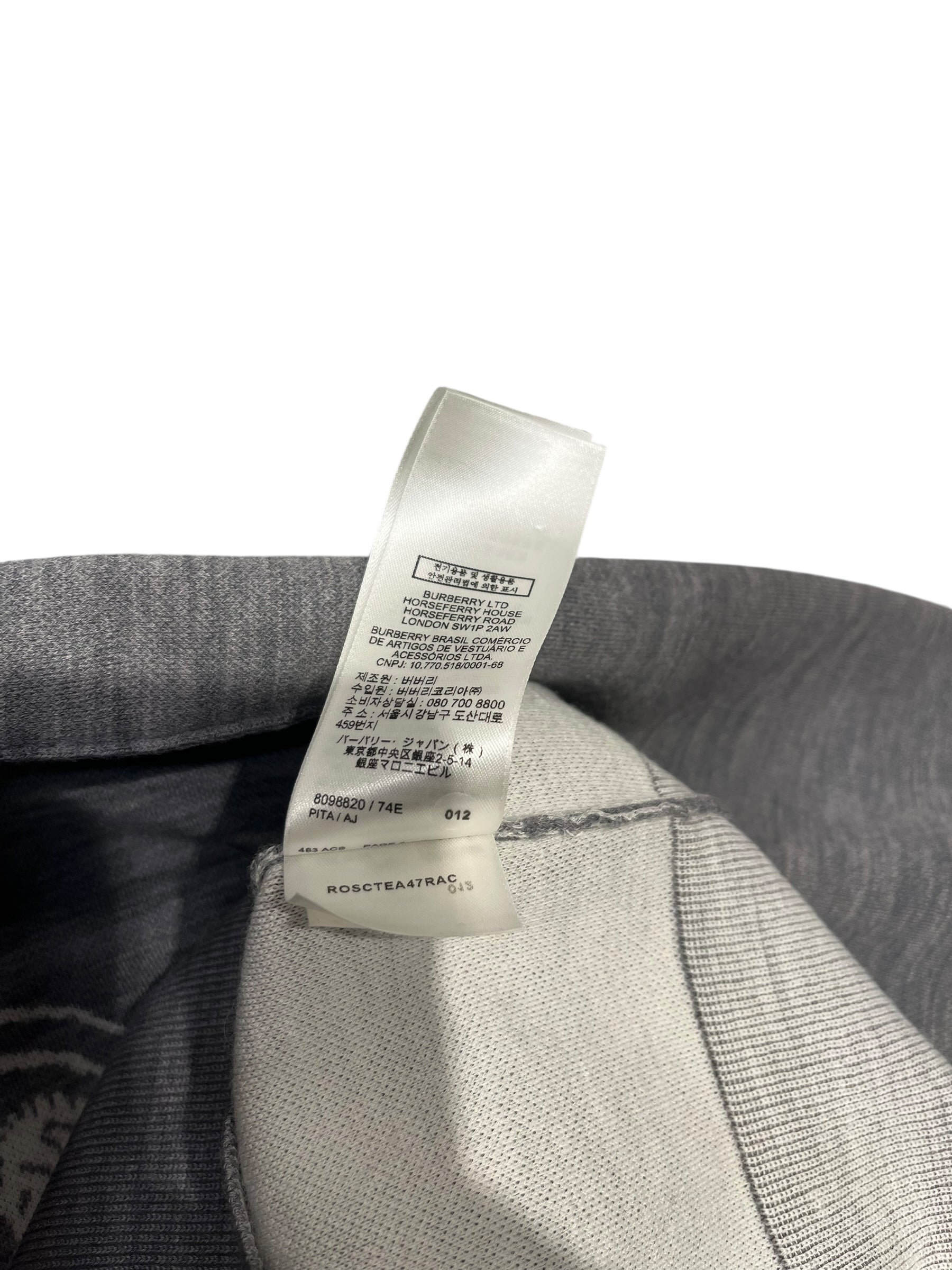 BURBERRY/Polo Shirt/L/Cotton/GRY/ view 9