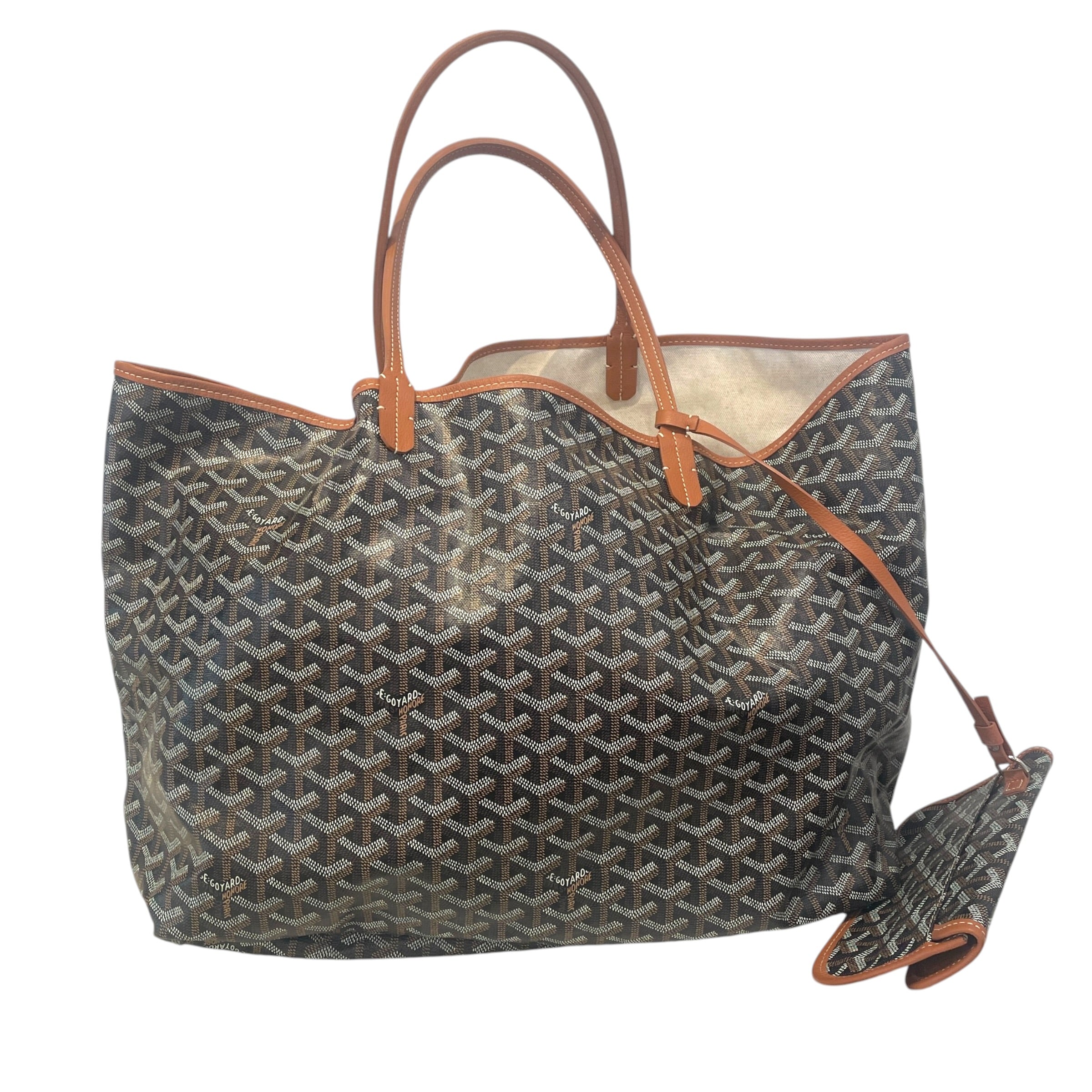 GOYARD/Tote Bag/Monogram/Leather/BRW/Saint Louis view 1