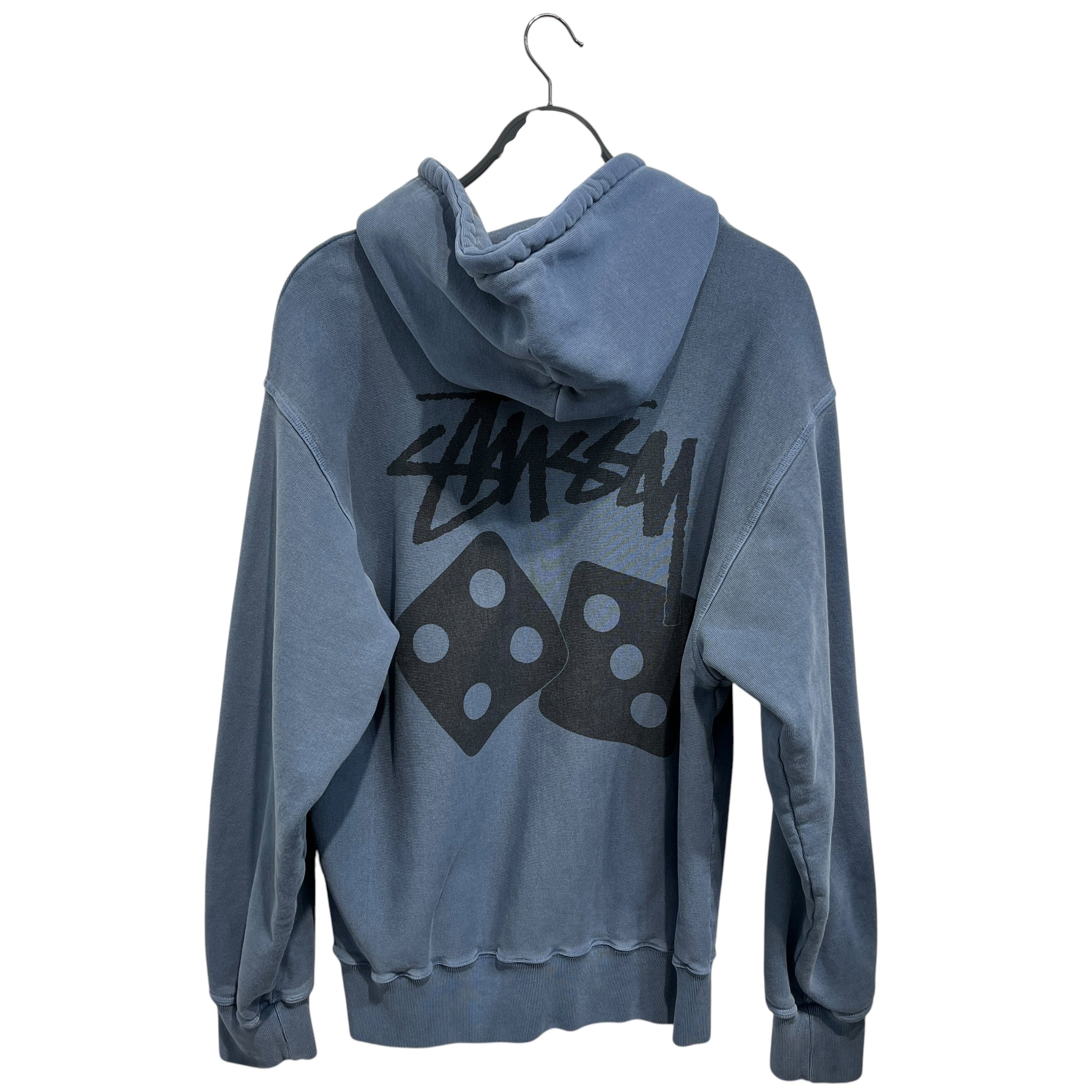 STUSSY/Hoodie/L/Cotton/IDG/Dice Chest and Back Logo view 2