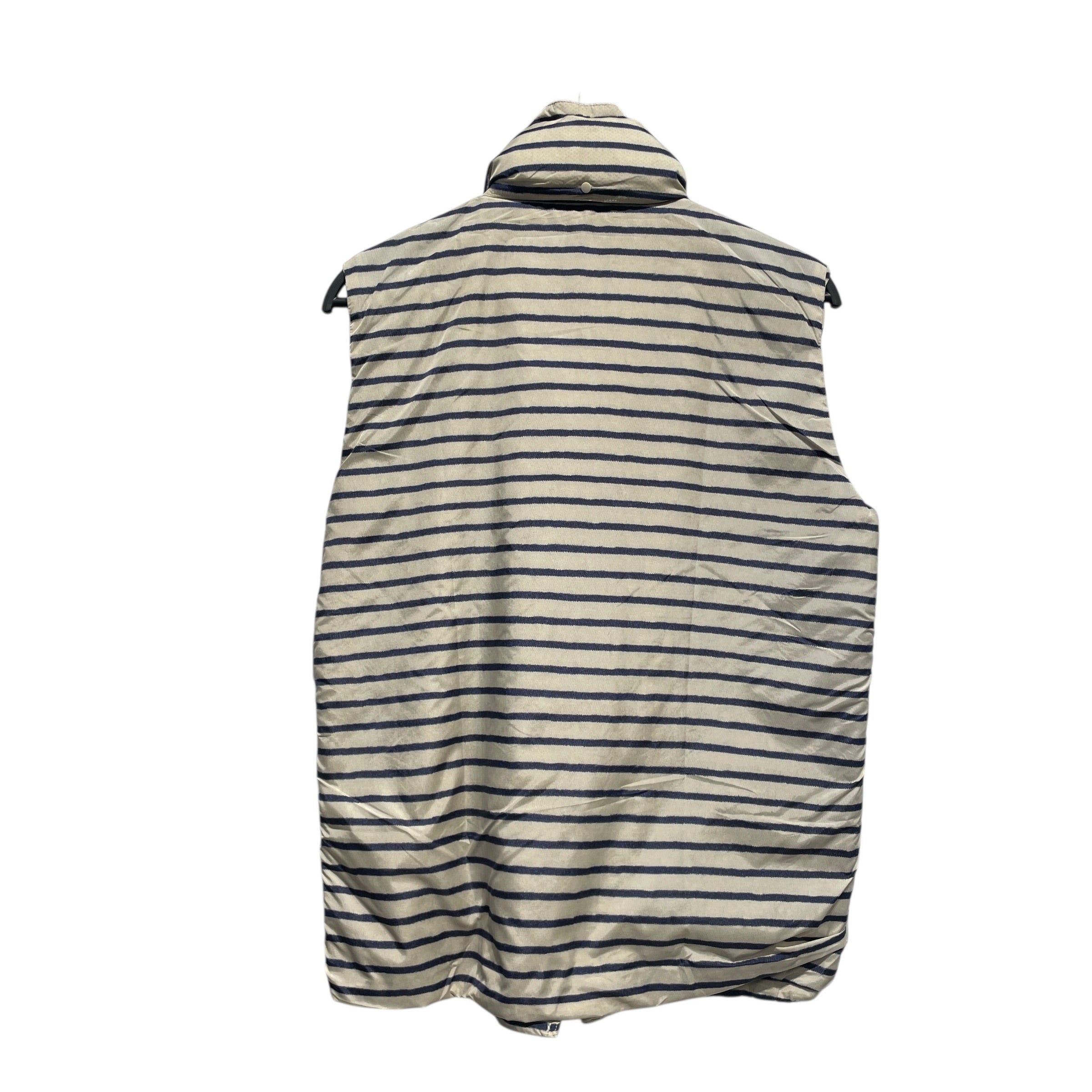 KAPITAL/Nylon Vest/2/Stripe/Nylon/CRM/Navy stripes view 2