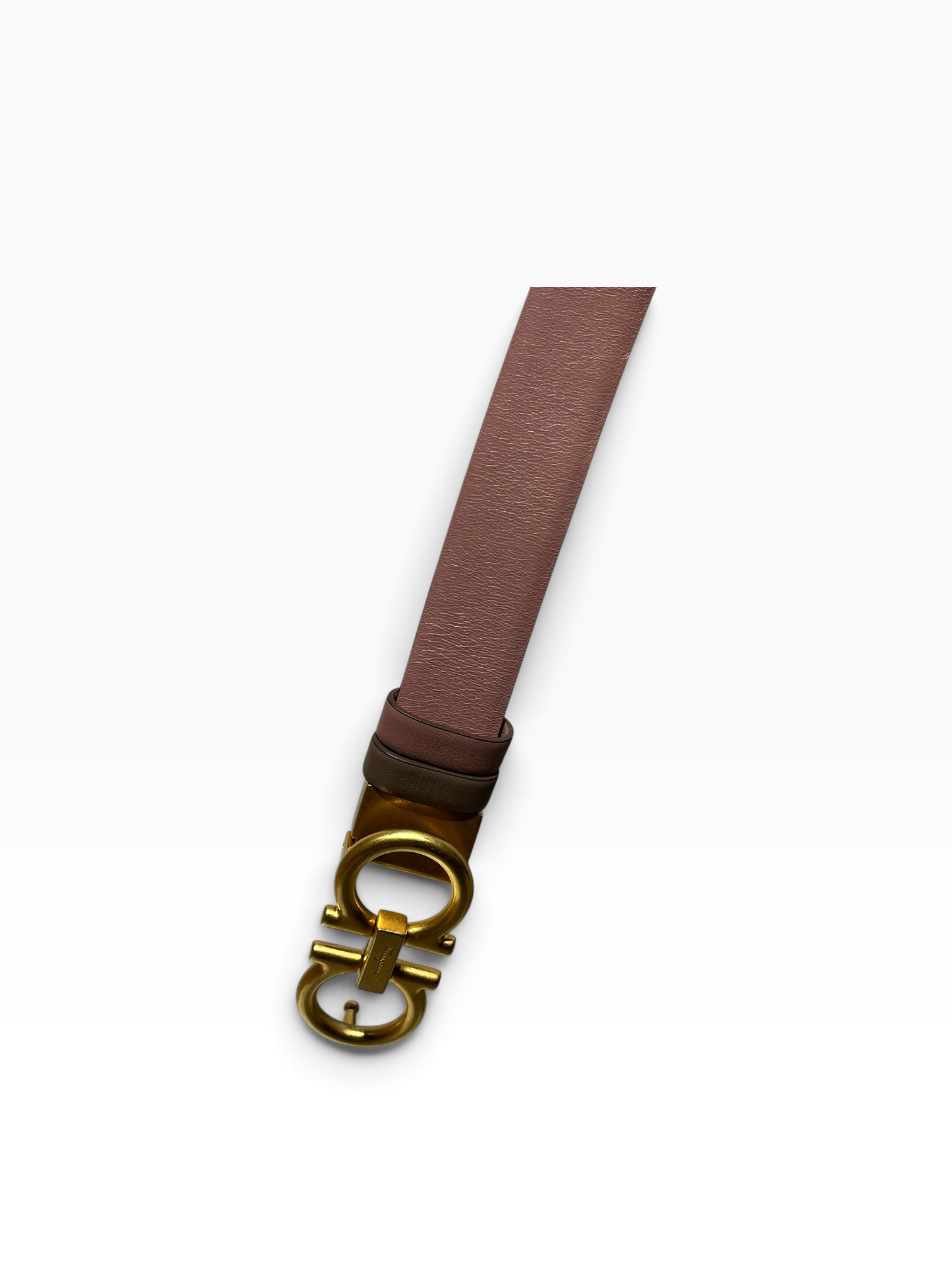Salvatore Ferragamo/Belt/Leather/PNK/L's/GOLD BUCKLE view 4