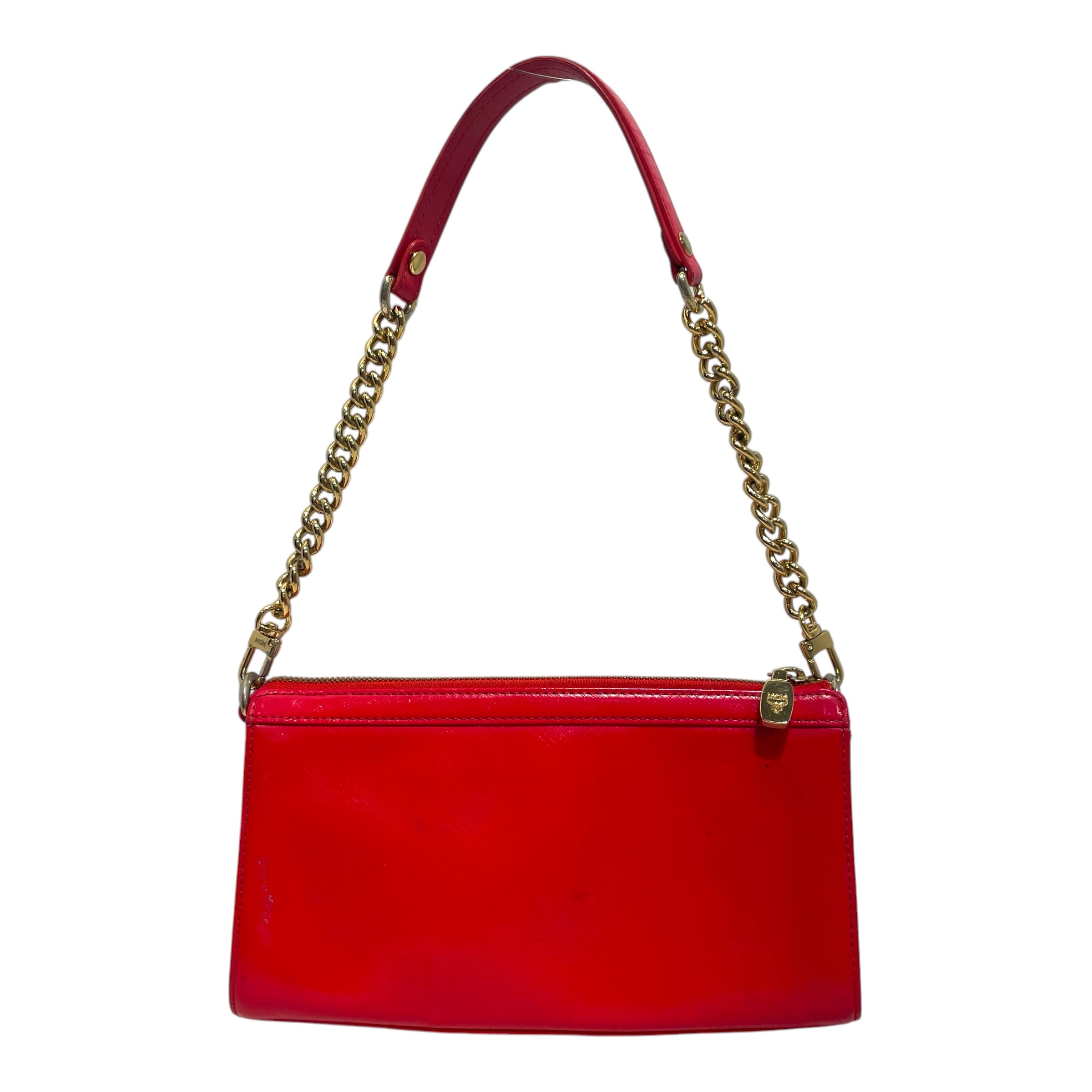MCM/Bag/Leather/RED/Vintage MCM Pochette Bag E3915 view 4