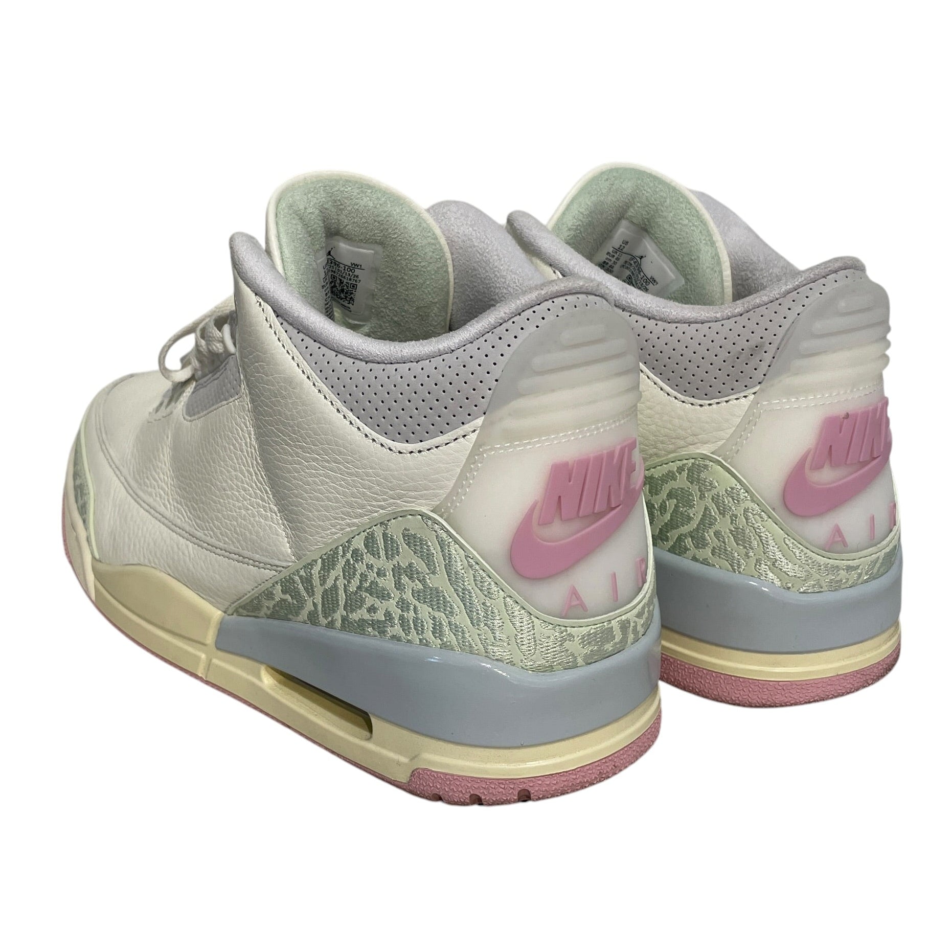 JORDAN BRAND/Hi-Sneakers/US 12/Border/Leather/WHT/Air Jordan 3 Retro Spring view 2