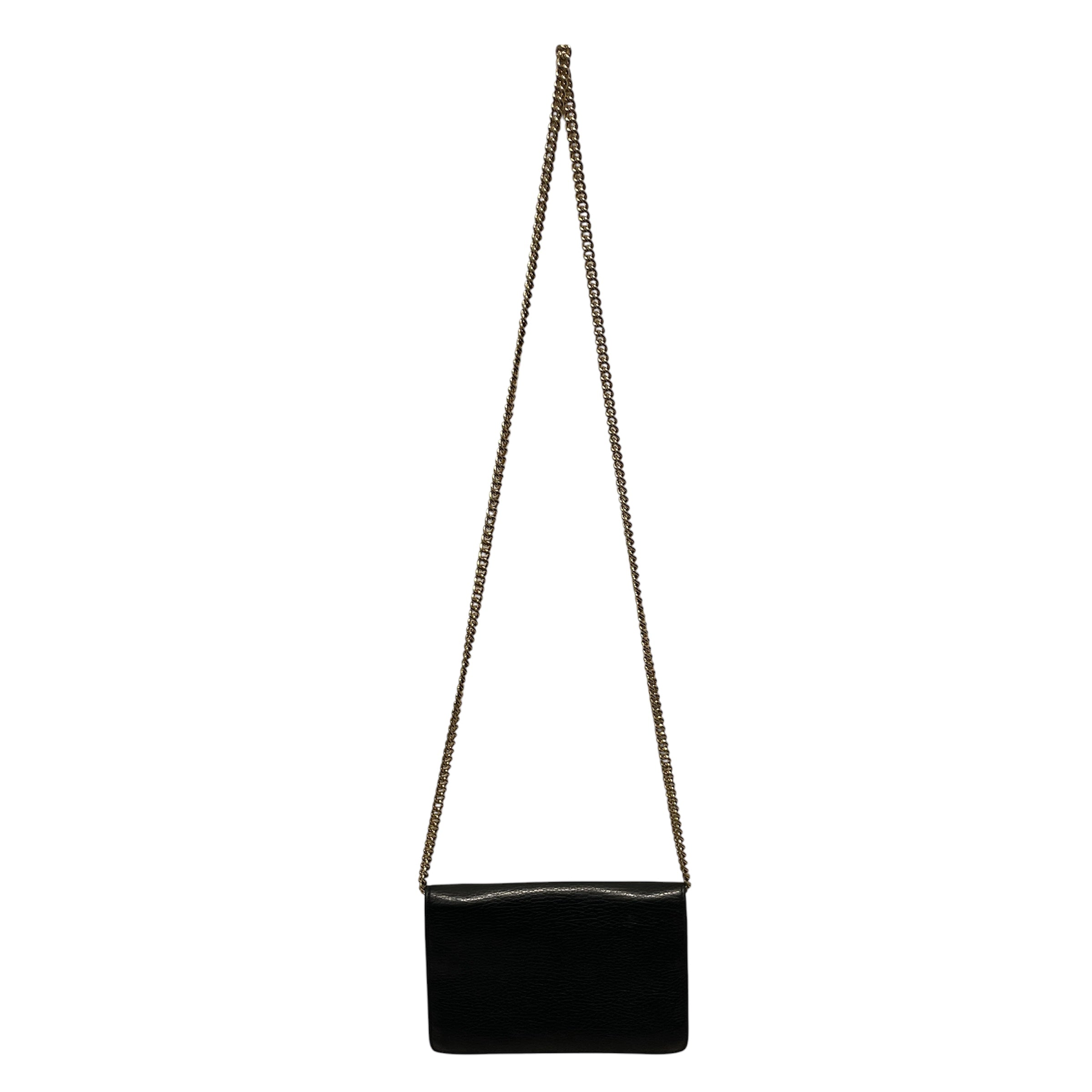GUCCI/Cross Body Bag/Leather/BLK/MARMONT LEATHER view 2