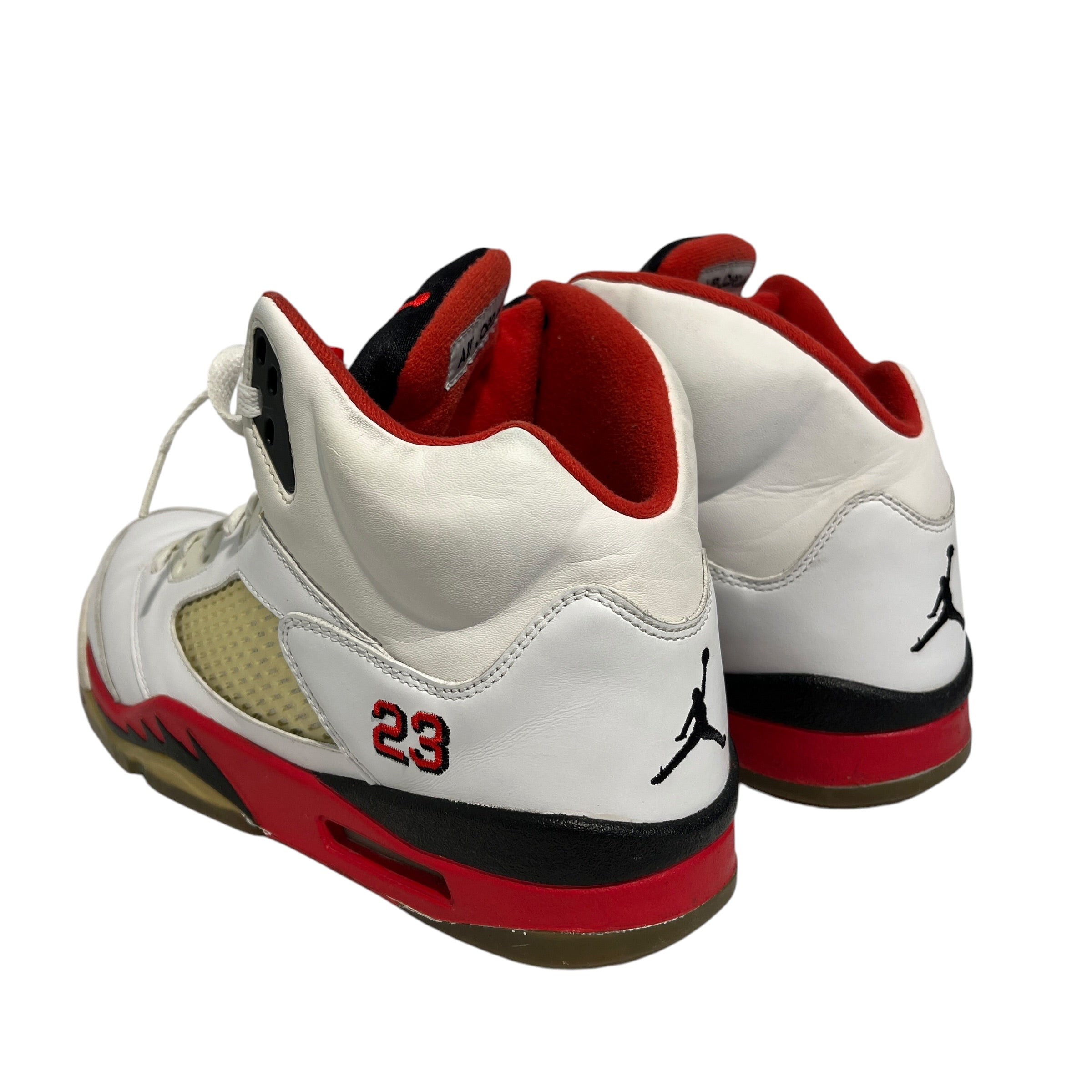 JORDAN BRAND/Hi-Sneakers/US 10.5/Leather/WHT/2006 OG Fire Red 5 view 2