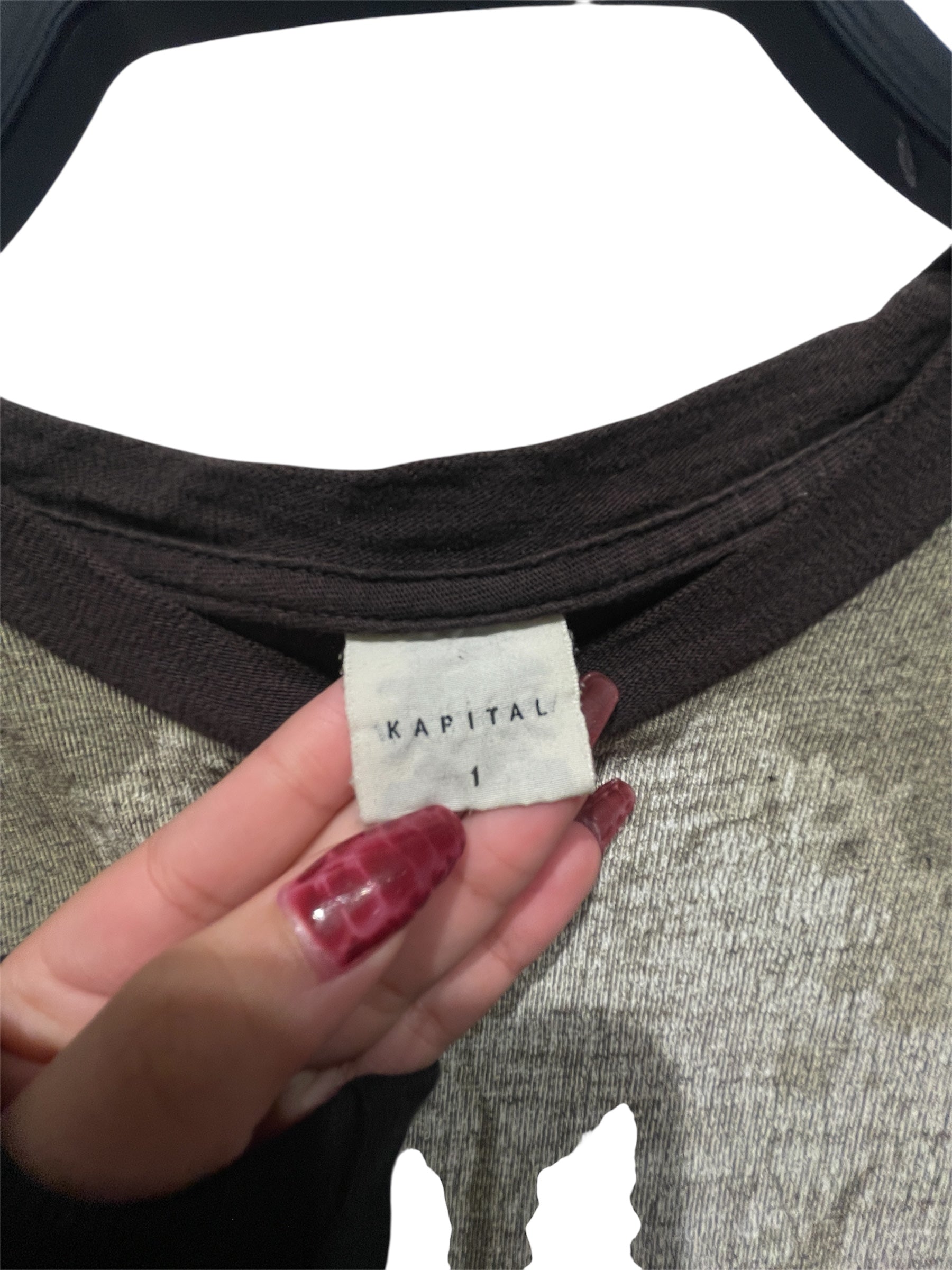 KAPITAL/T-Shirt/1/Graphic/Cotton/BRW/ view 3