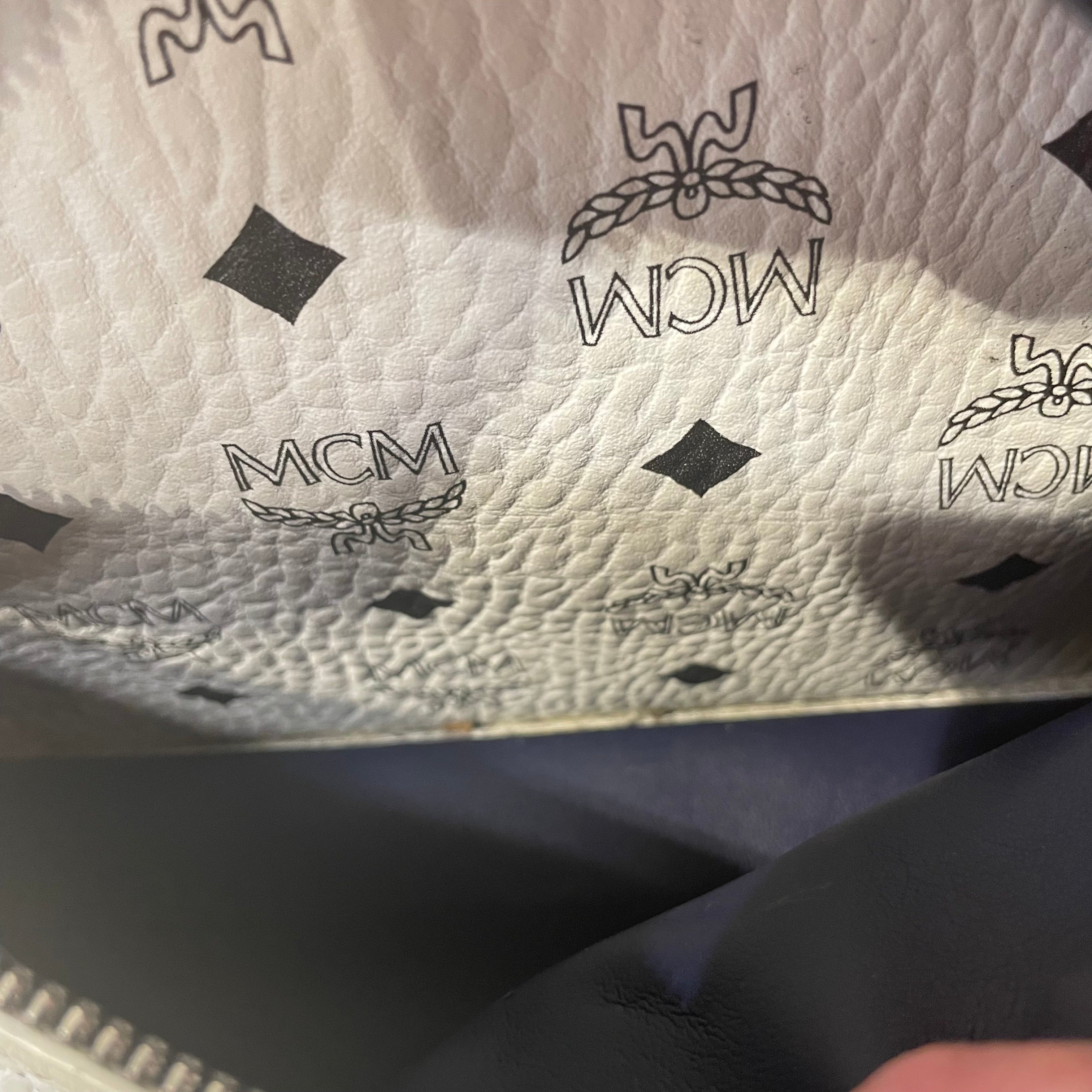 MCM/Backpack/Monogram/Leather/WHT/MCM BLK/WHT BACKPACK view 6