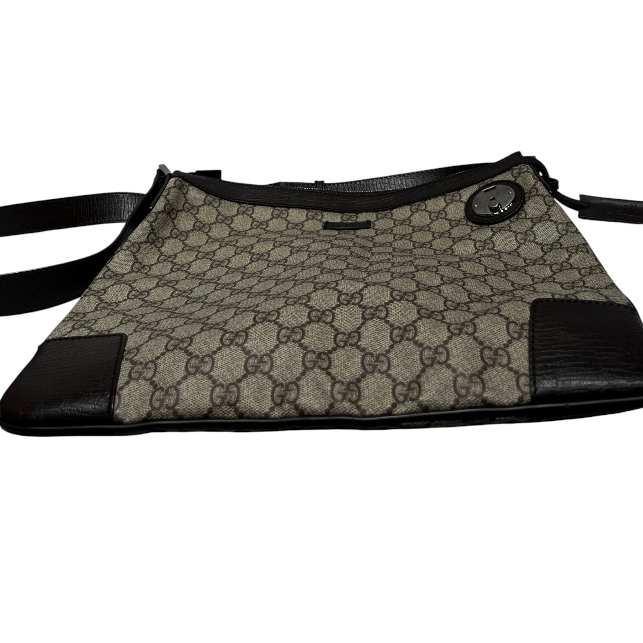 GUCCI/Cross Body Bag/Monogram/Leather/KHK/GUCCI GG SUPREME HANDBAG view 4