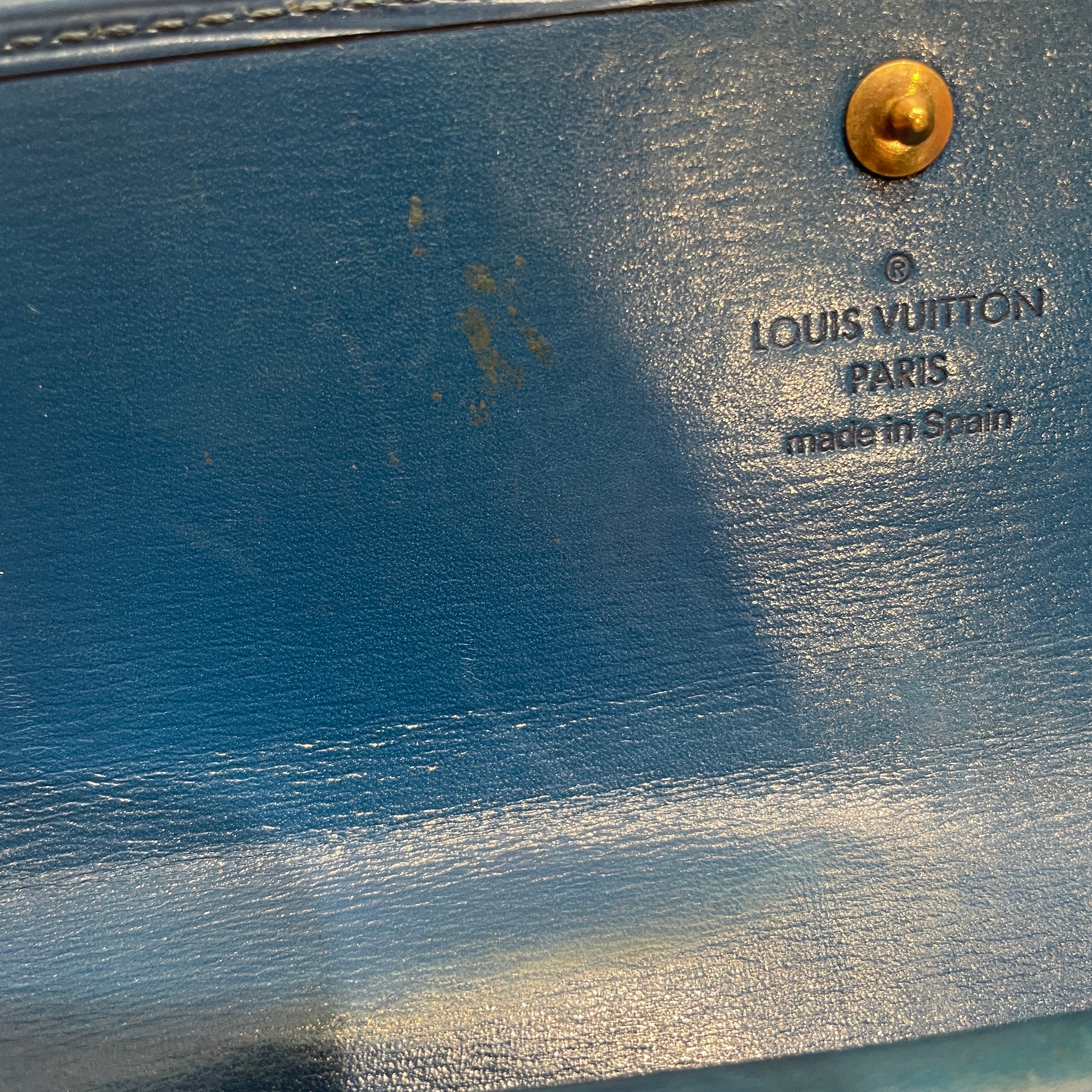 LOUIS VUITTON/Long Wallet/Leather/BLU/L's/elipse blu view 7