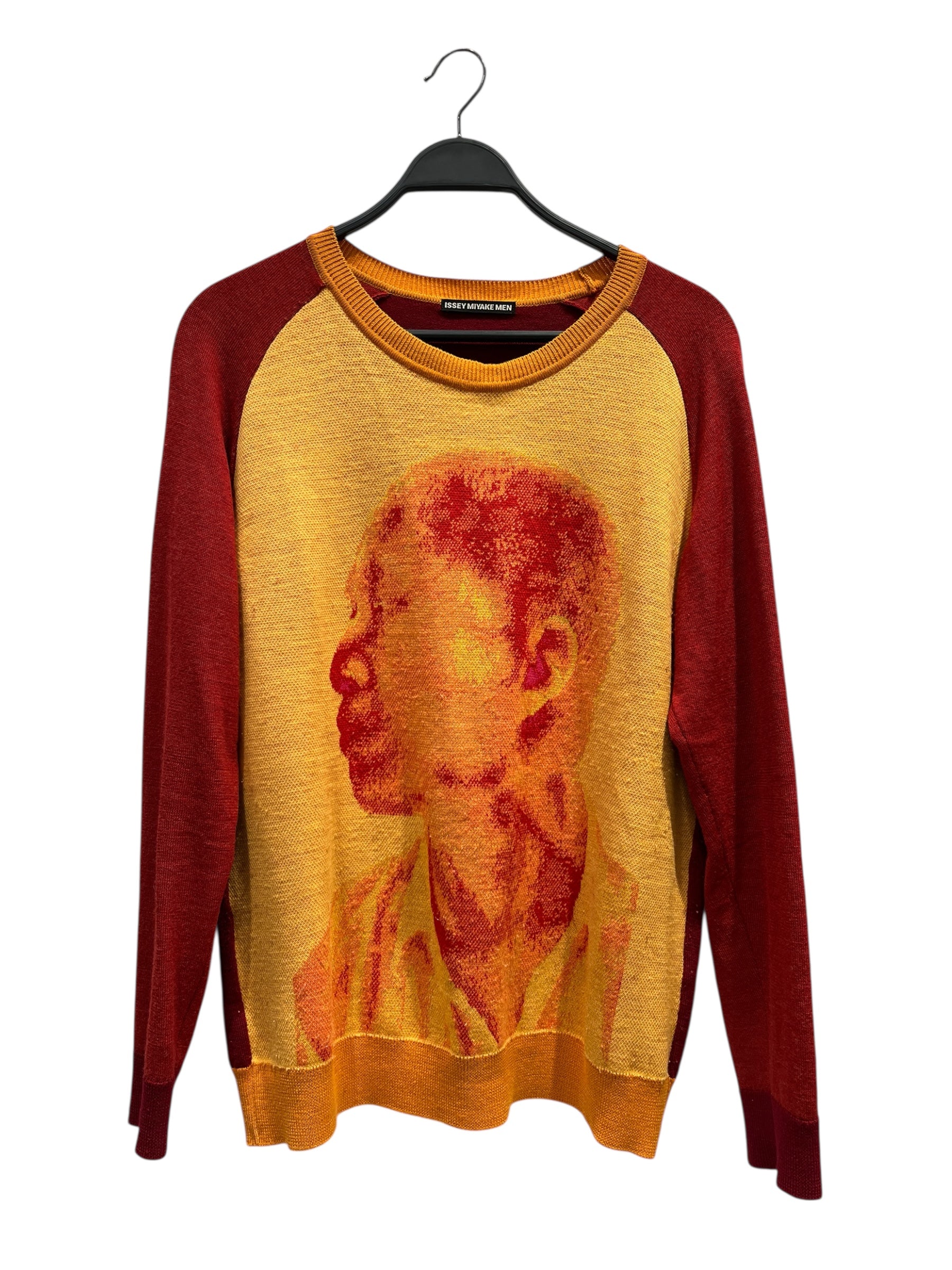 ISSEY MIYAKE MEN/Sweater/L/Graphic/Cotton/YEL/ISSEY MIYAKE KENJI HIRASAWA view 1