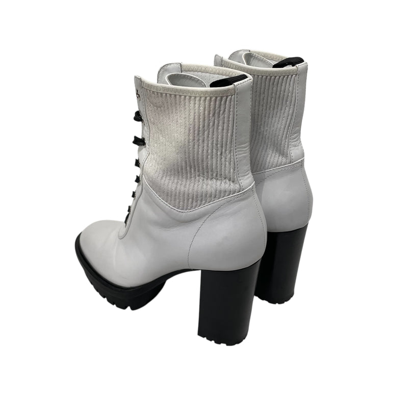 Gianvito Rossi/Ankle Boots/EU 38/Leather/WHT/MARTIS PLATFORM ANKLE BOOT