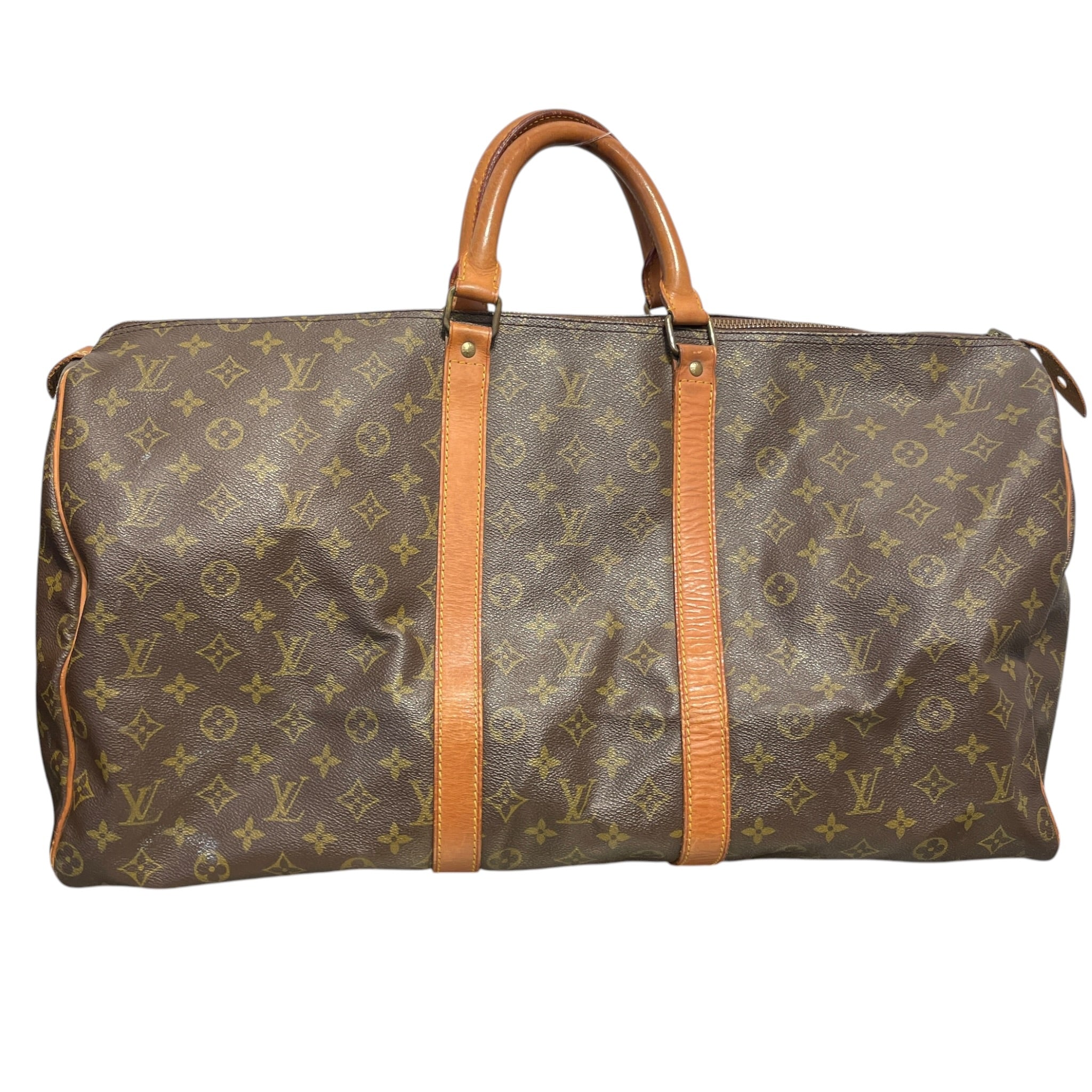 LOUIS VUITTON/Luggage/Monogram/Leather/BRW/keepall 50 view 2