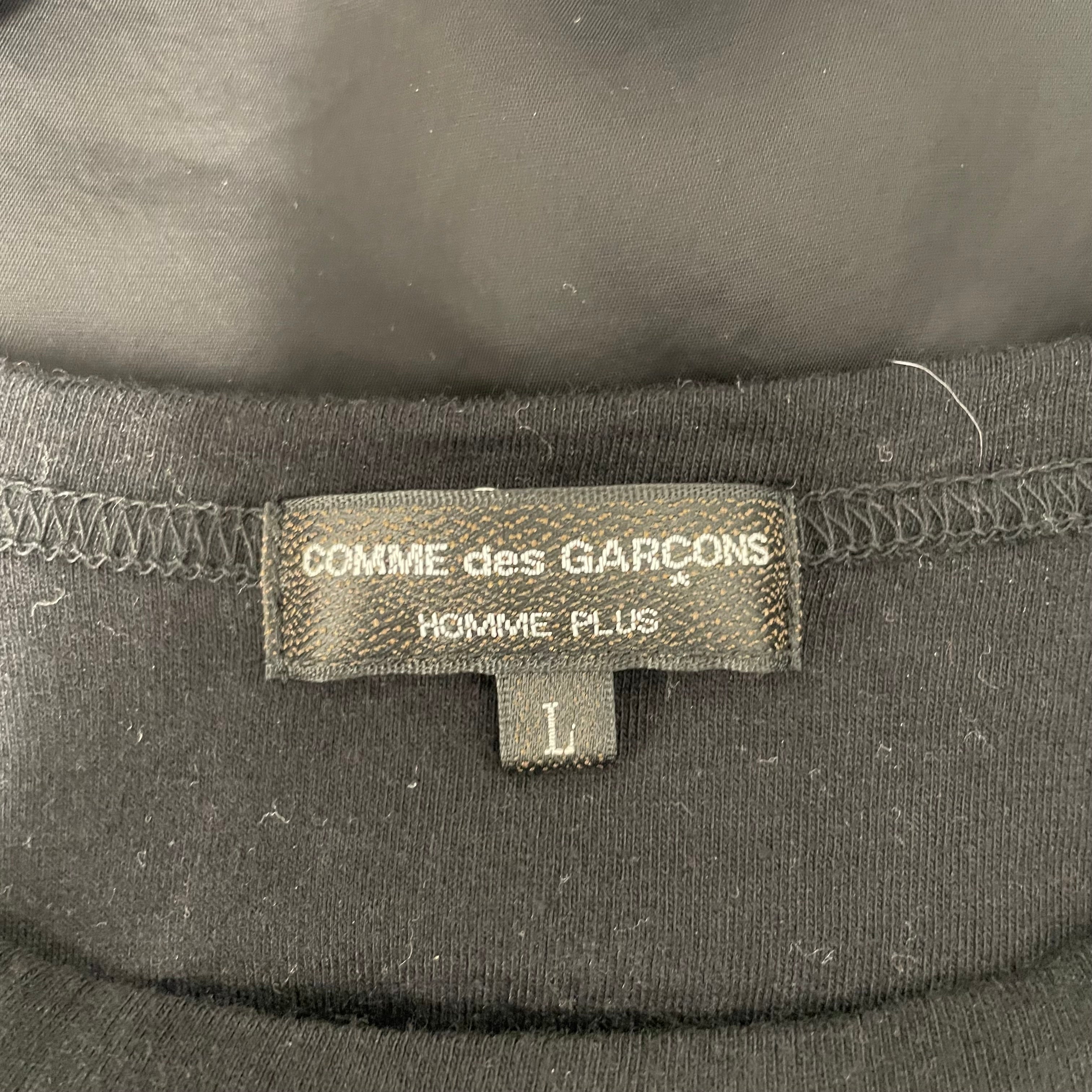 COMME des GARCONS HOMME PLUS/T-Shirt/L/Silk/BLK/ view 3