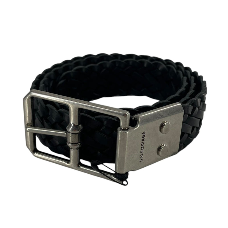 BALENCIAGA/Belt/Leather/BLK/ WOVEN