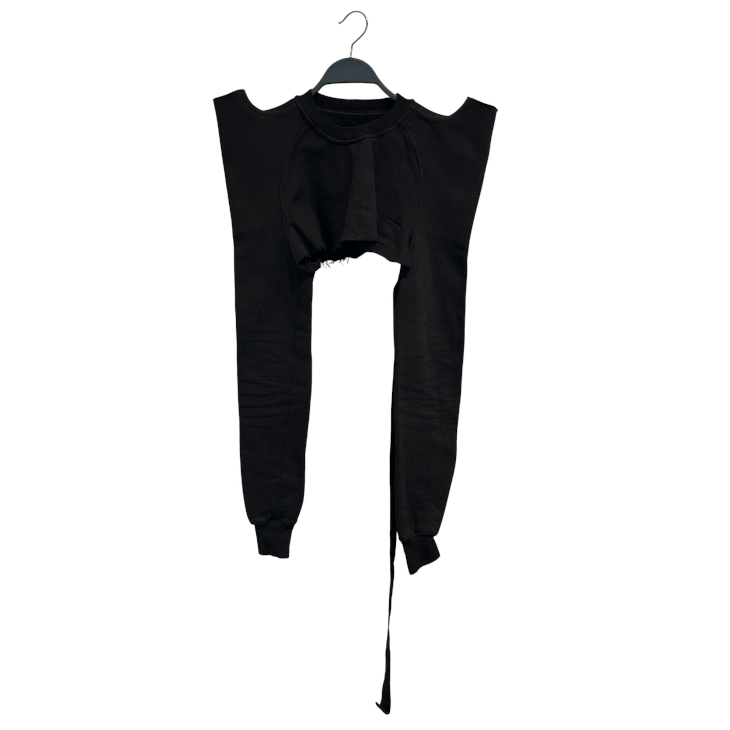 RICK OWENS DRKSHDW/LS T-Shirt/XS/Cotton/BLK/TechSweat Cropped view 1