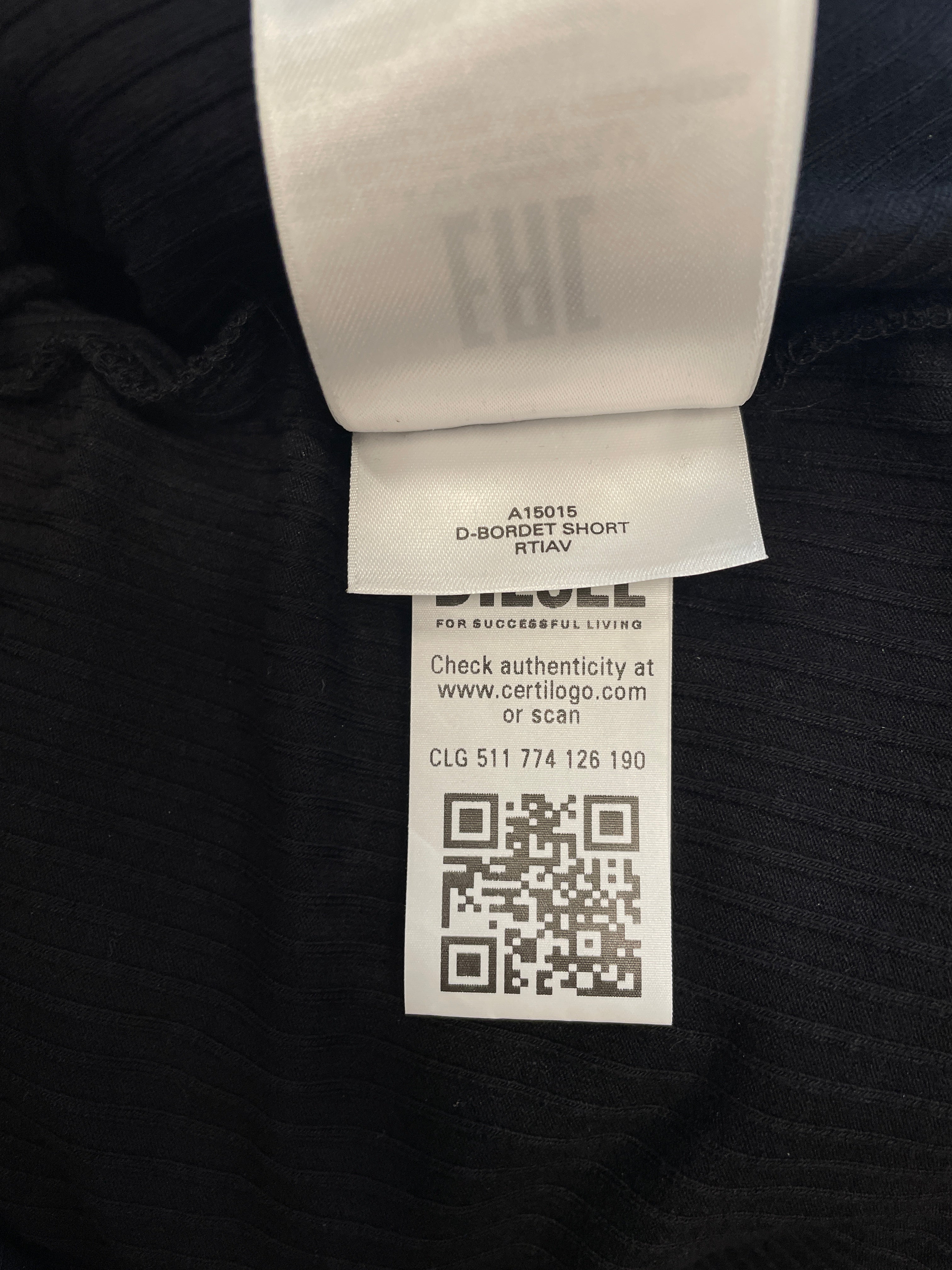 DIESEL/Tank Dress/XS/Cotton/BLK/Midi Length/RIBBED QUARTER ZIP view 8
