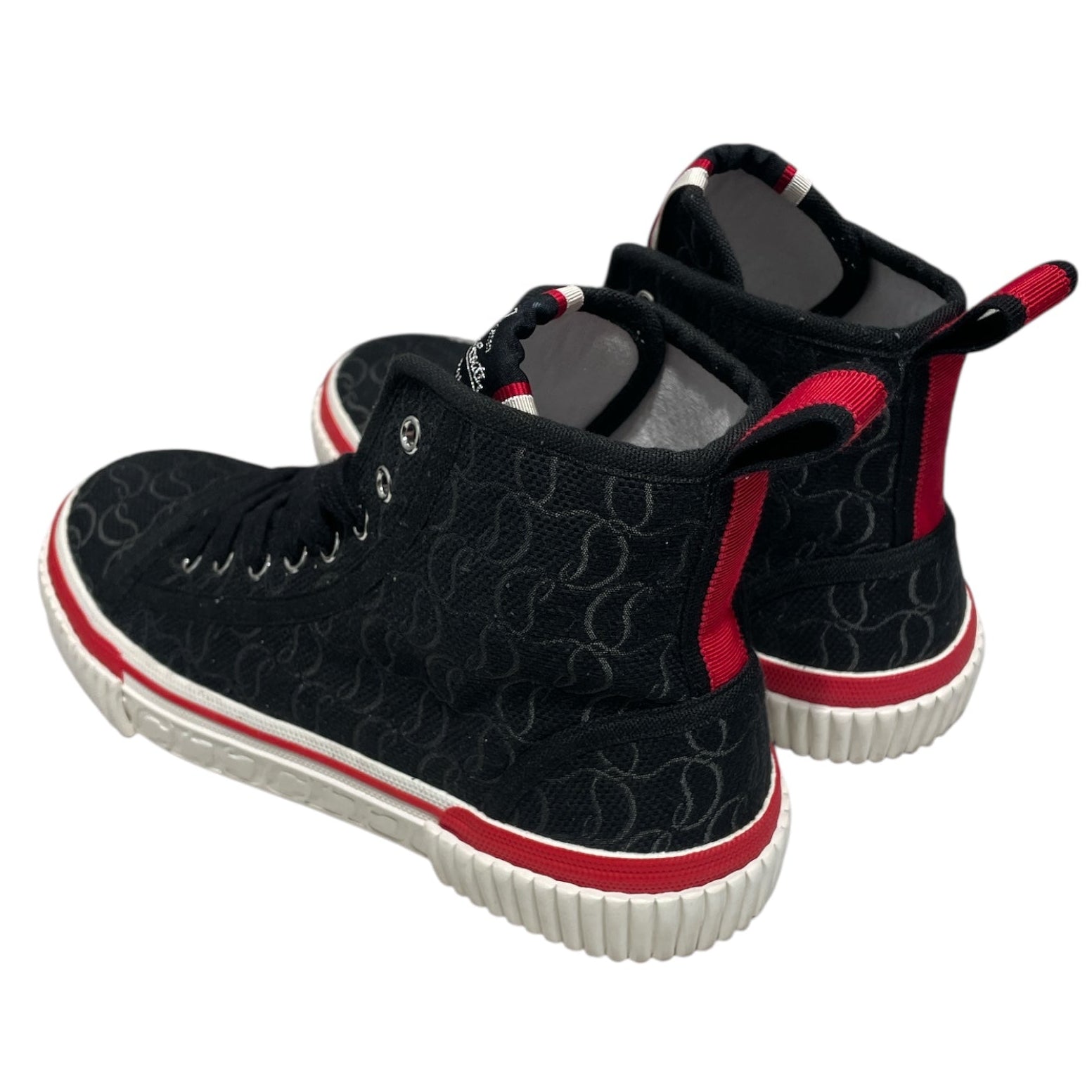 Christian Louboutin/Hi-Sneakers/EU 39/BLK/Jacquard Canvas view 2