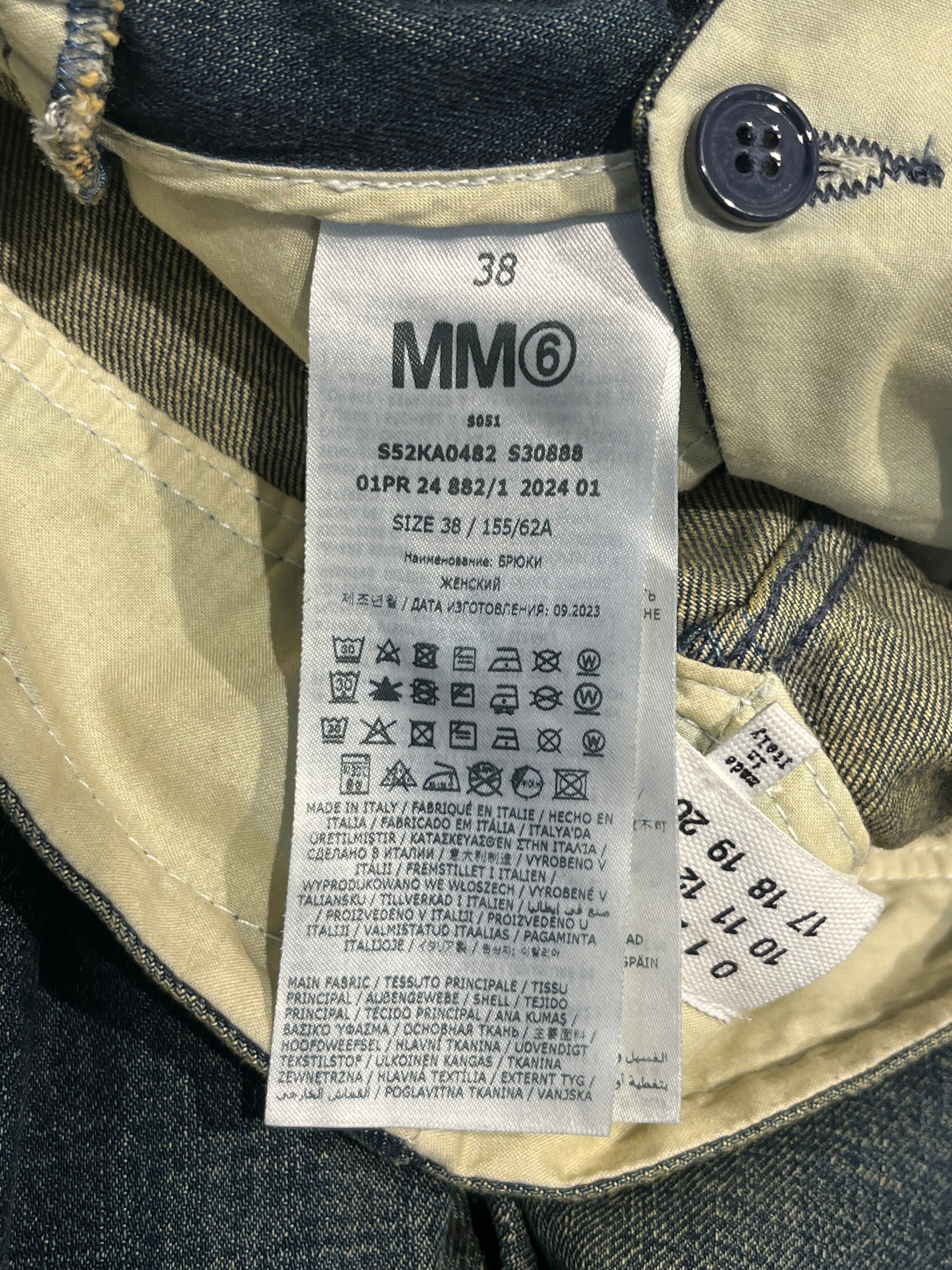 MM6/Pants/38/Denim/BLU/FADED DENIM view 4