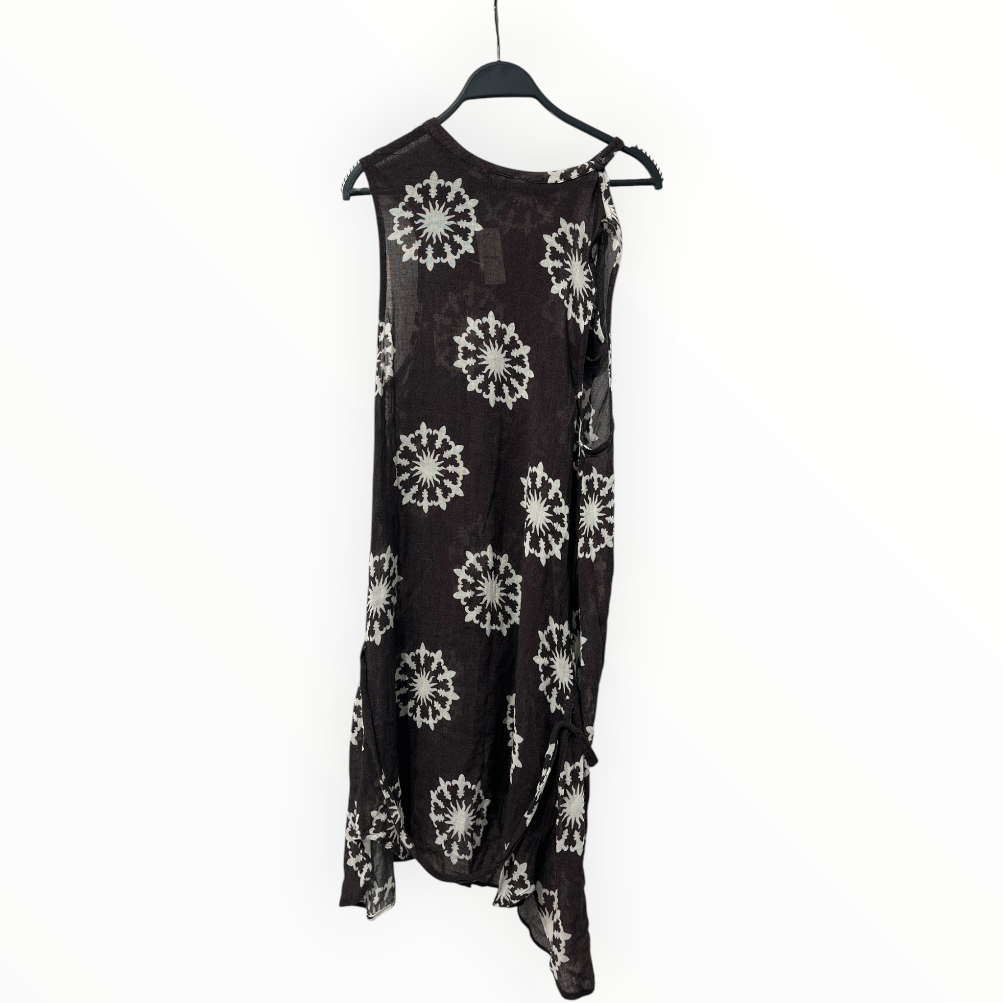 ANN DEMEULEMEESTER/Dress/40/Cotton/BRW/FLORAL SHEER DRESS view 2