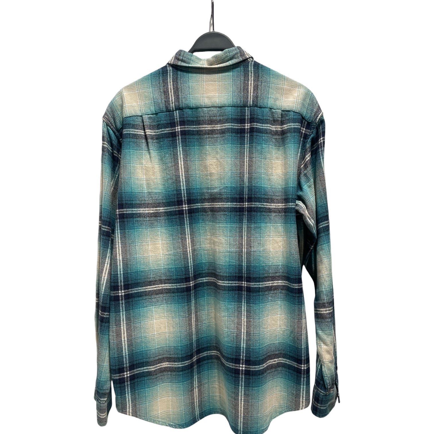 Supreme/Flannel Shirt/L/Cotton/BLU/Plaid/POCKET LOGO view 2