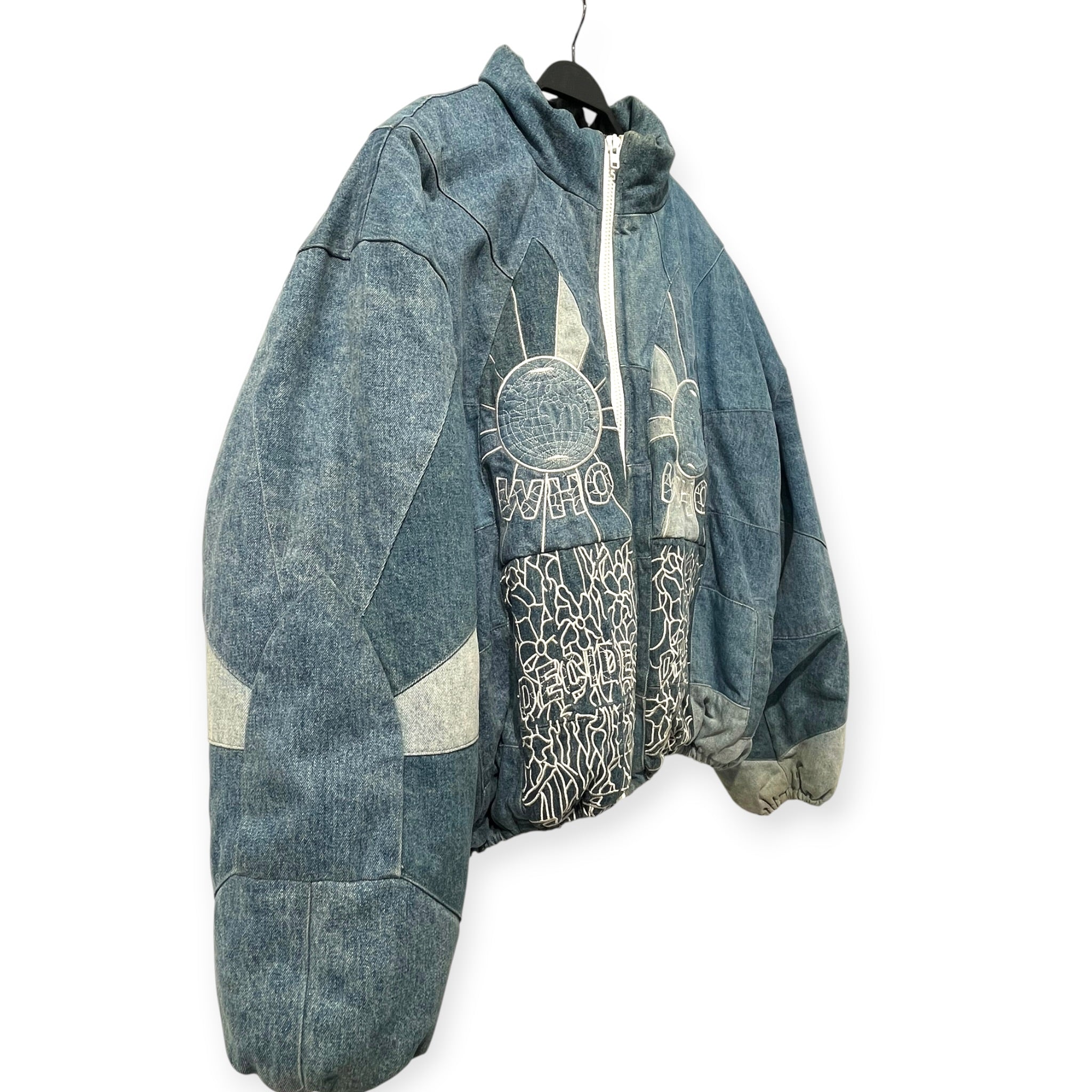 WHO DECIDES WAR/Jacket/XXL/Cotton/IDG/Graphic/EMBROIDERED BOMBER JACKET' view 2