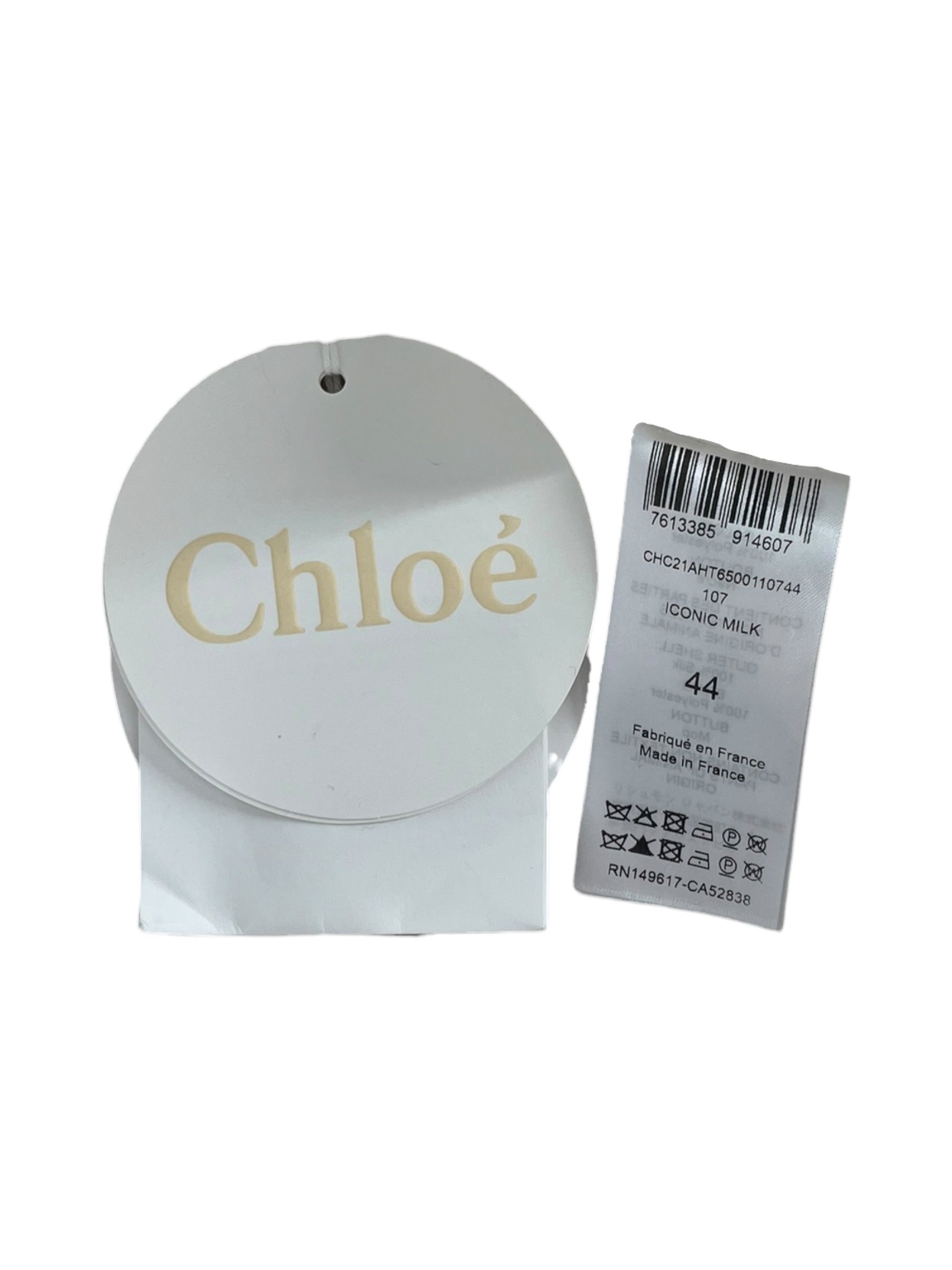 Chloe/LS Blouse/44/Polyester/CRM/ICONIC MILK SHEER BLOUSE view 4