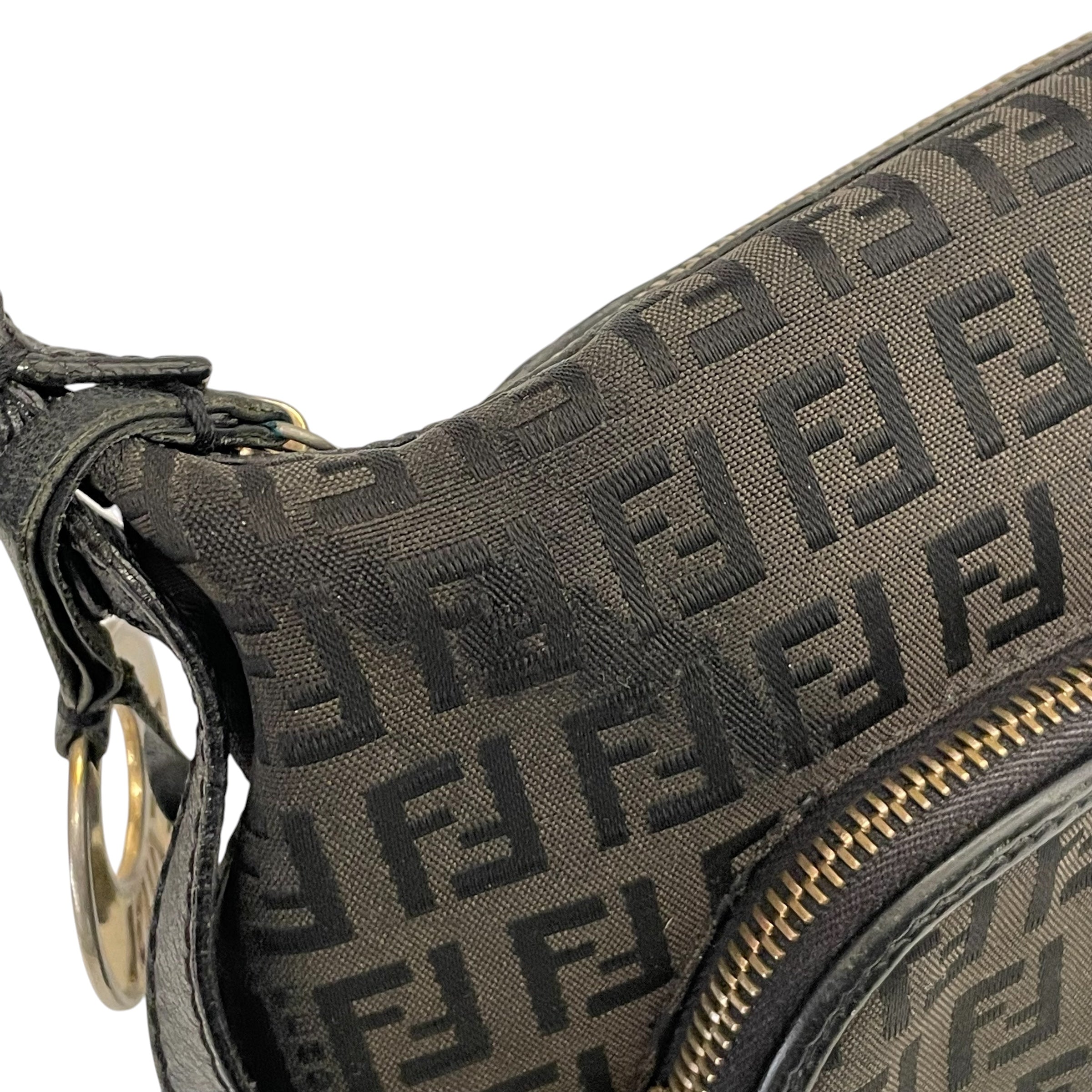 FENDI/Clutch Bag/Monogram/Leather/BLK/ZUCCHINO SHOULDER BAG view 9