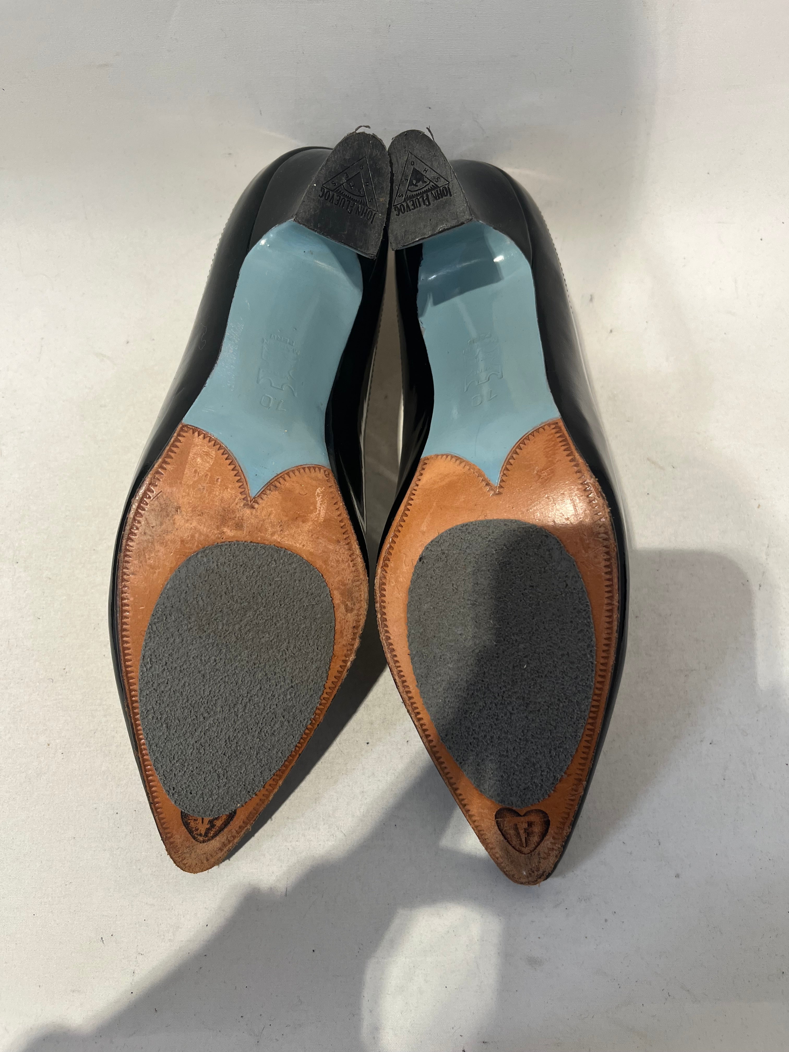 JOHN FLUEVOG/Heels/US 10/Leather/MLT/BLACK/CREME HEELS view 4