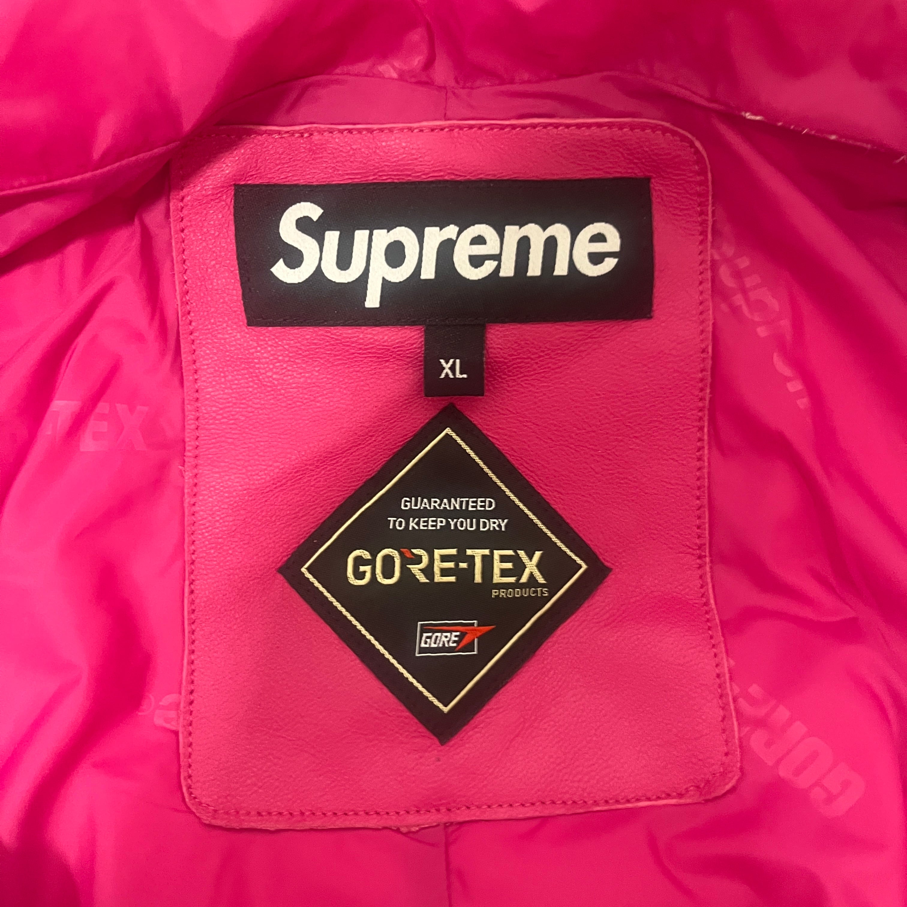 Supreme/Leather Jkt/XL/Leather/PNK/HOODED GORETEX LTHR JCKT view 3