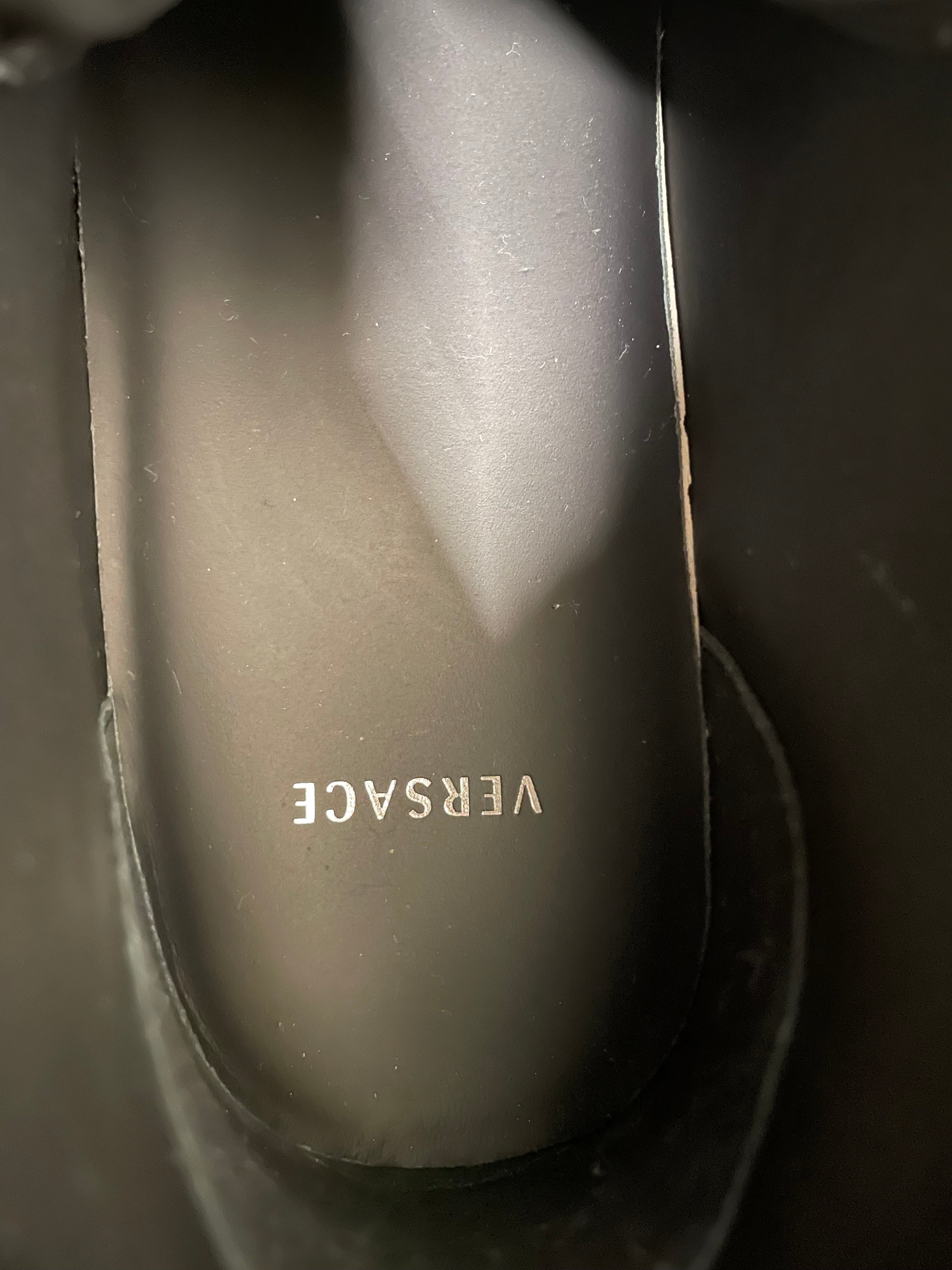 VERSACE/Hi-Sneakers/EU 44/BLK/VERSACE SNKRS CHEVRON PATTERN view 3